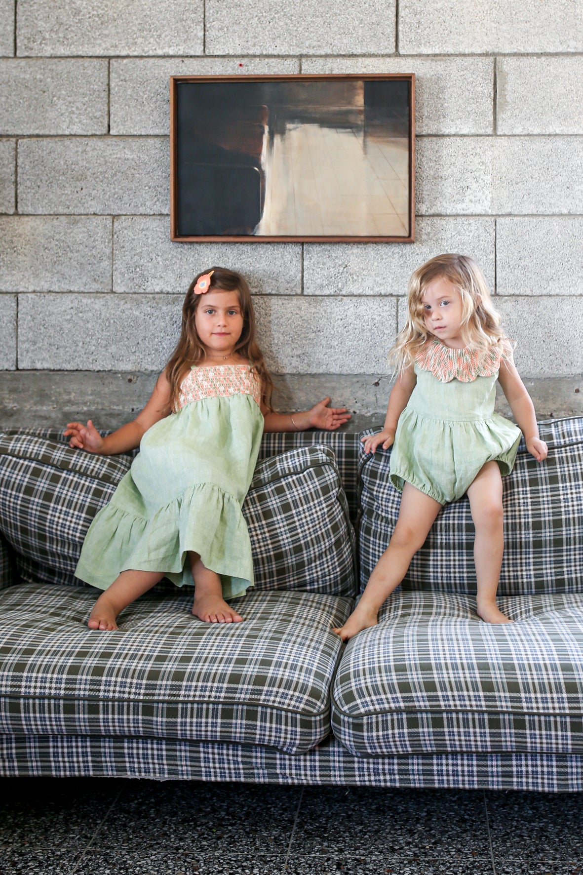【送料無料】Cordelia Romper/Sage Sunset
