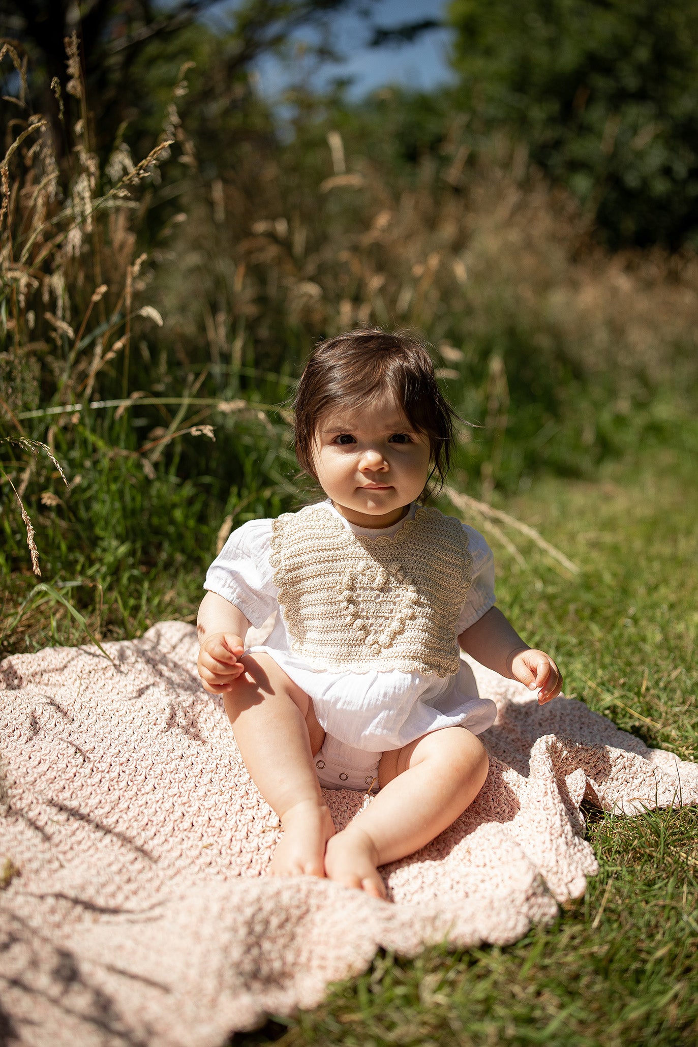 Baby Romper HEART/Beige