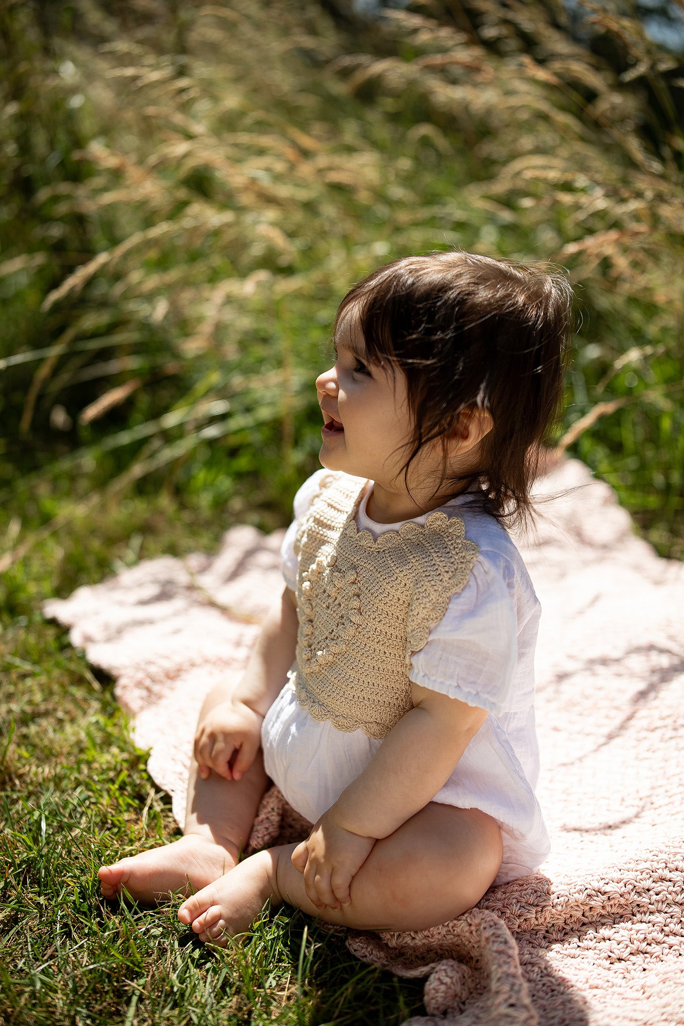 Baby Romper HEART/Beige