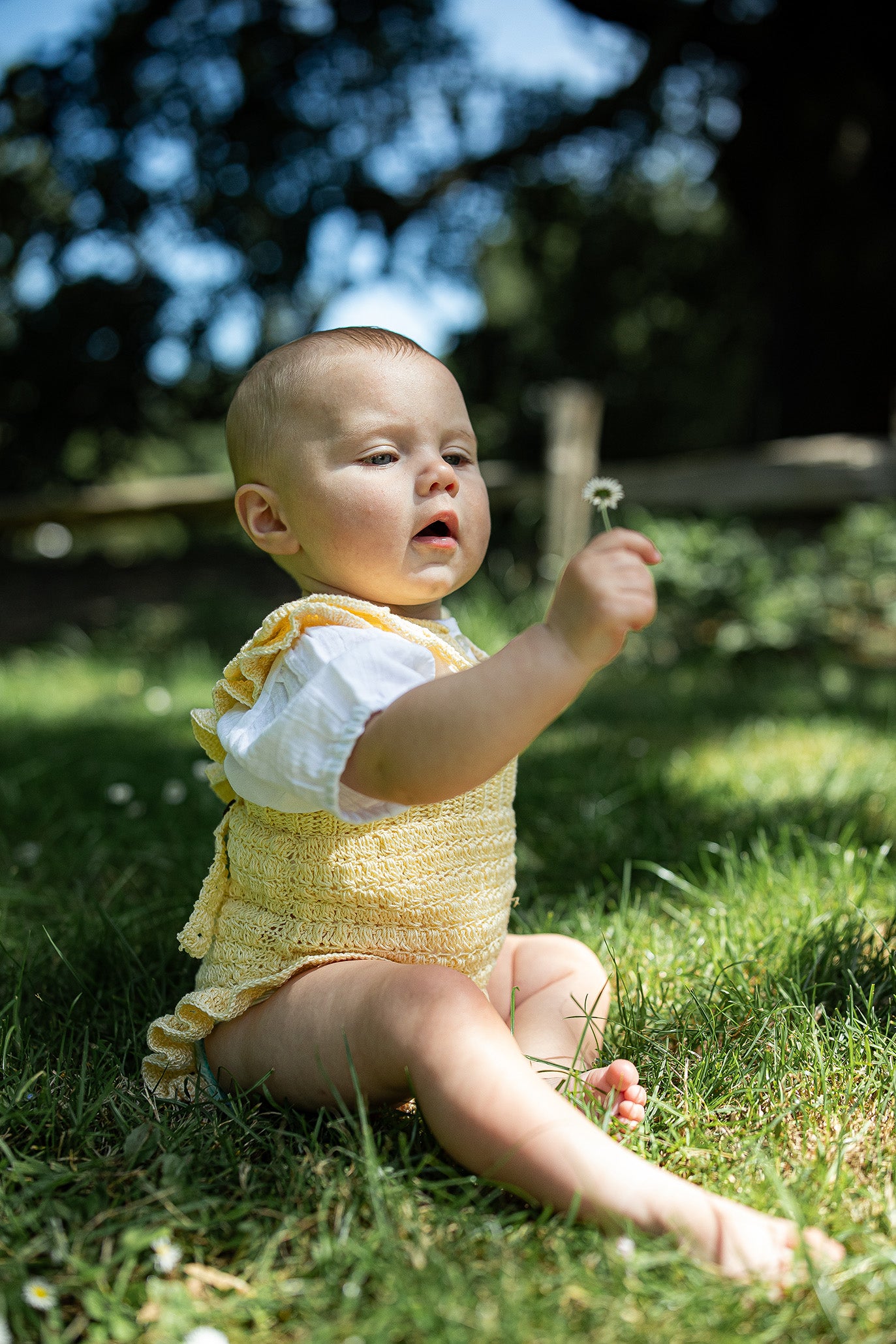 Baby Frill Short romper OLYMPIA/Citrus