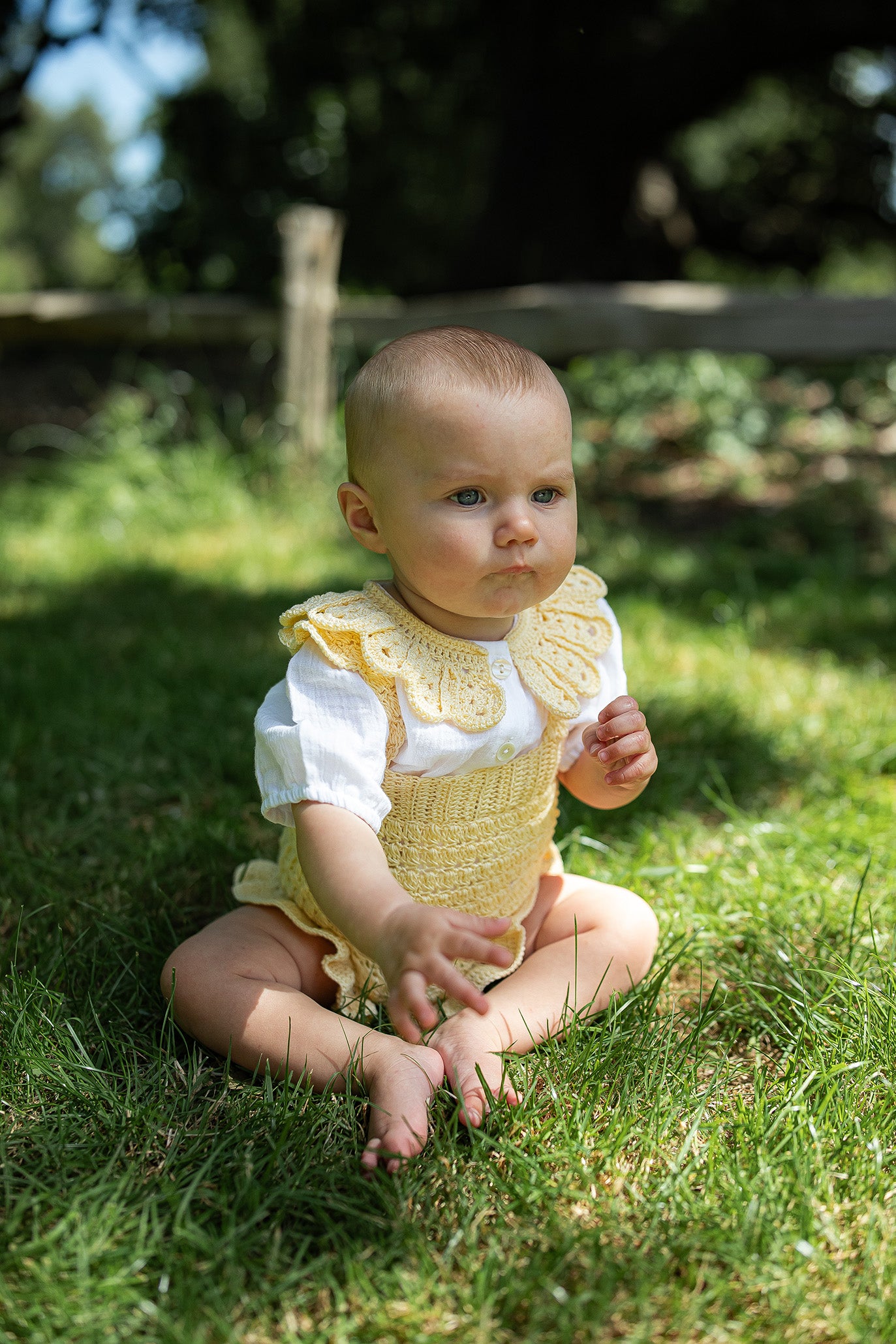 Baby Frill Short romper OLYMPIA/Citrus