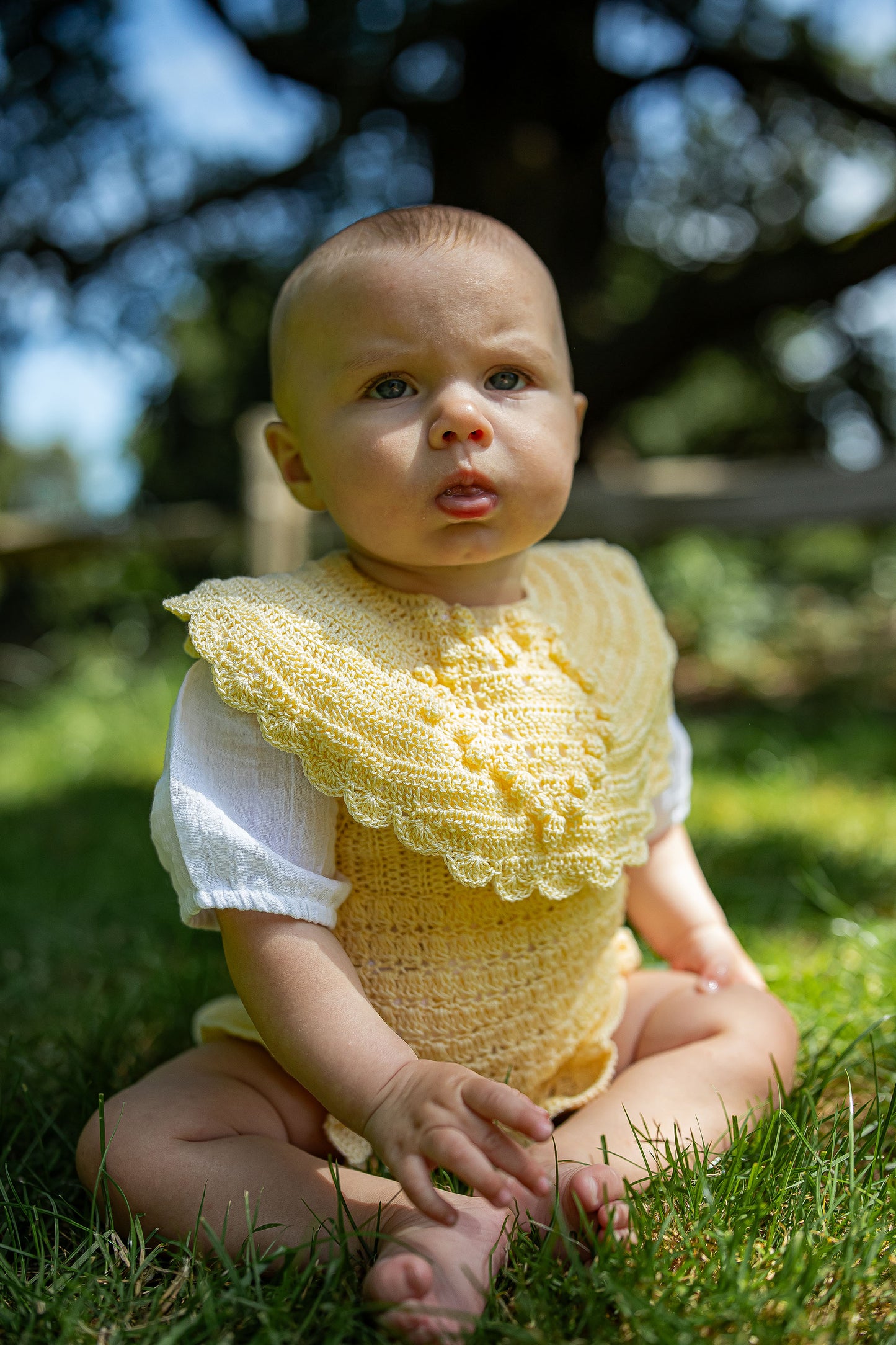 Baby Frill Short romper OLYMPIA/Citrus