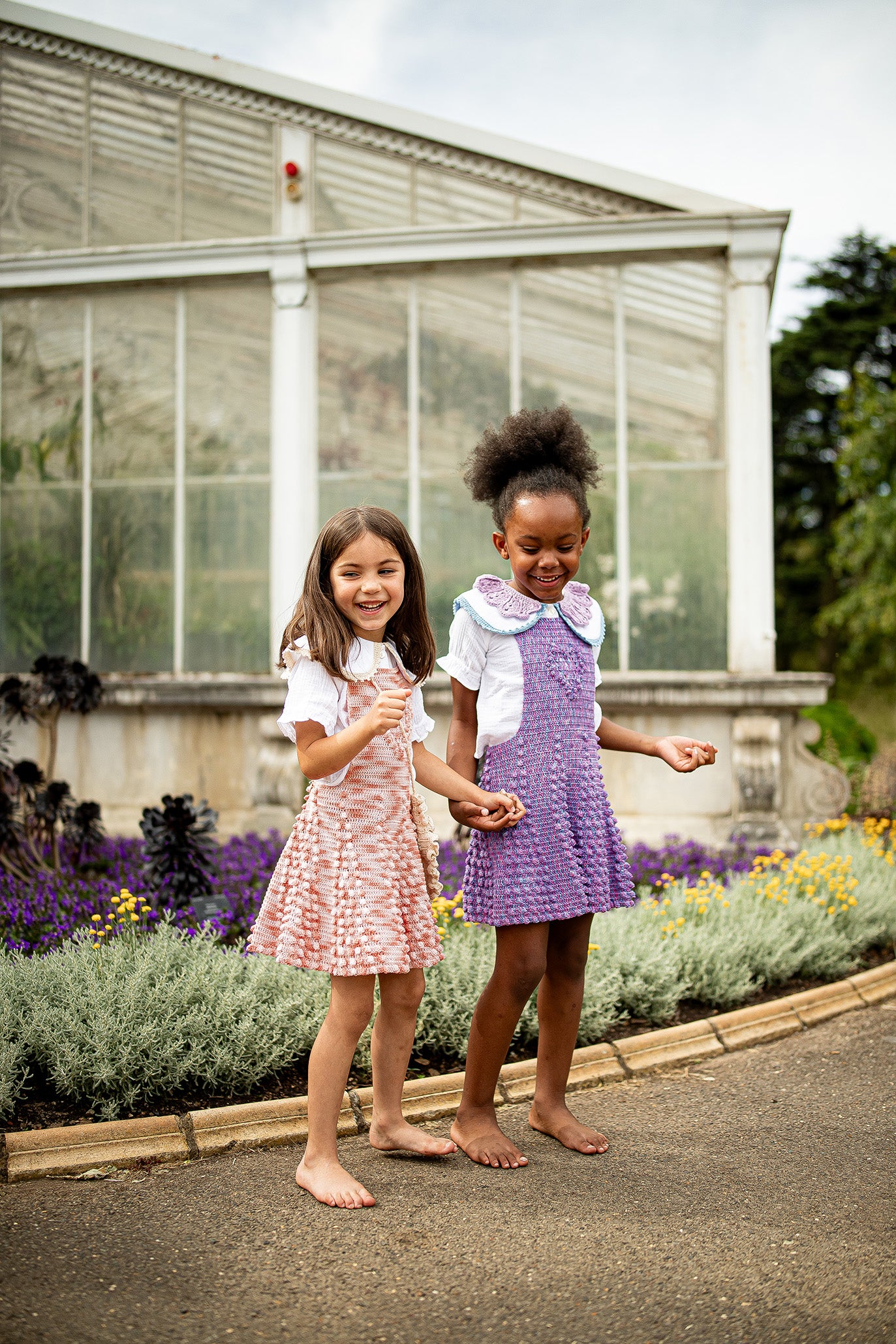 Girl's Pinafore Dress JUNE/Painted Purple