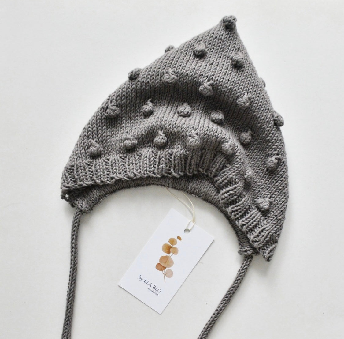 【Only 1 left】Bonnet bobble/Grey