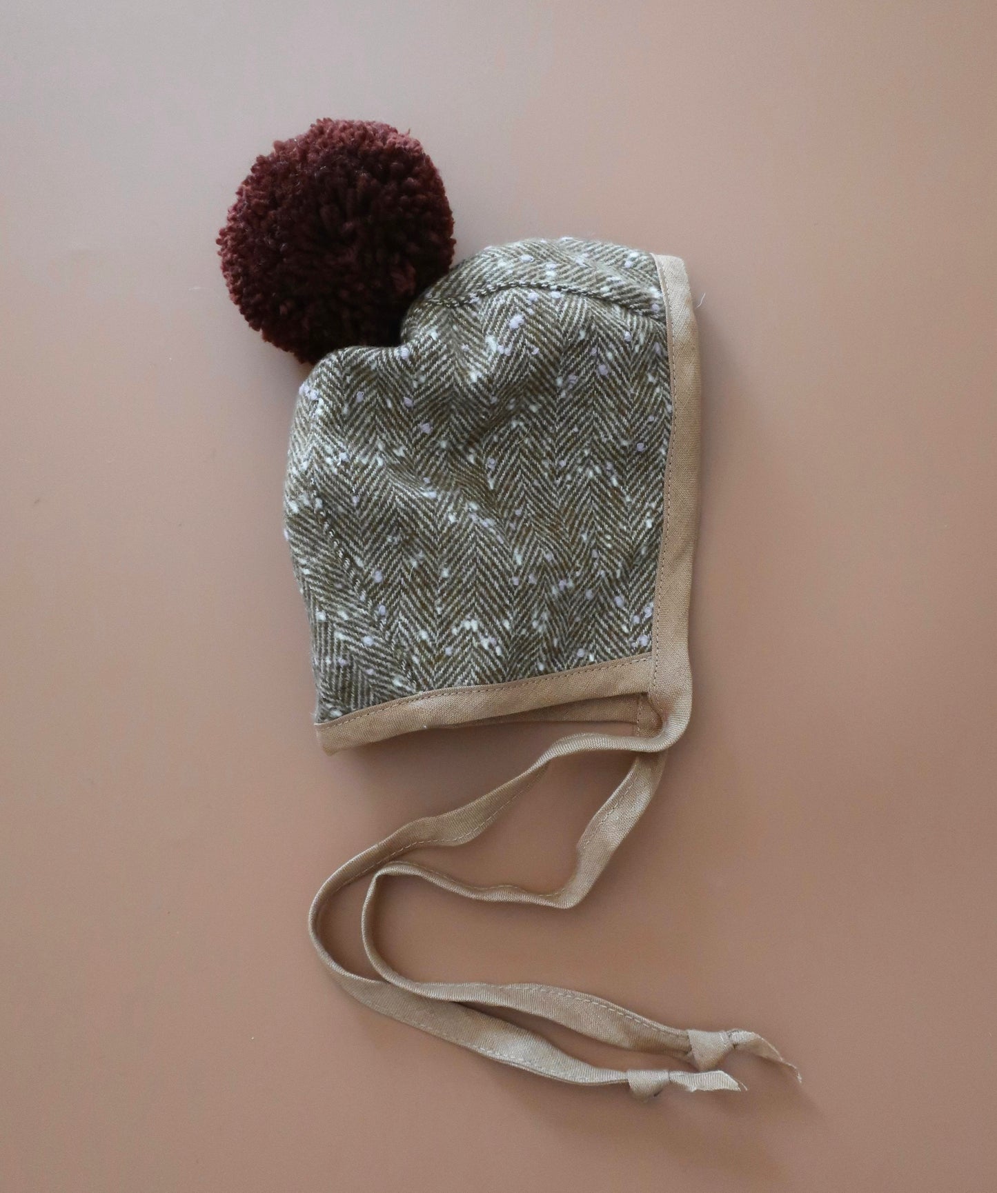 Baby Wool Pom Pom Bonnet - Freckles