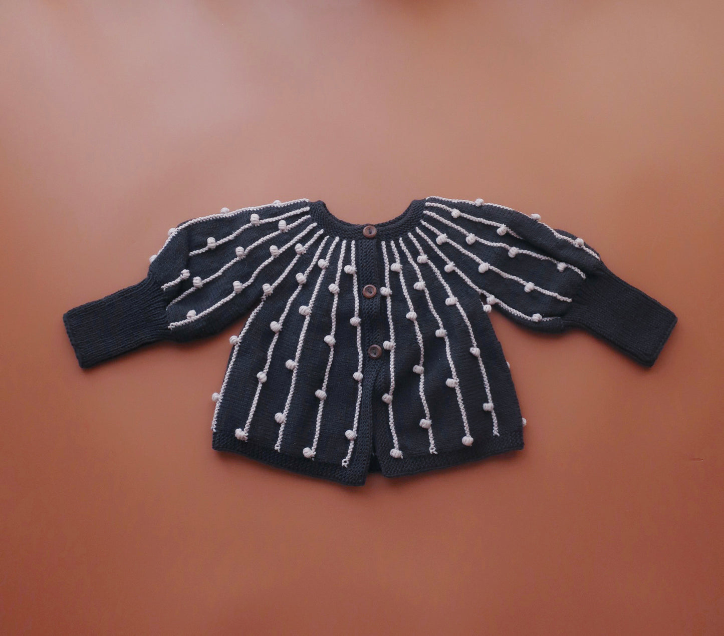 Marion Cardigan/Charcoal/Moonstone