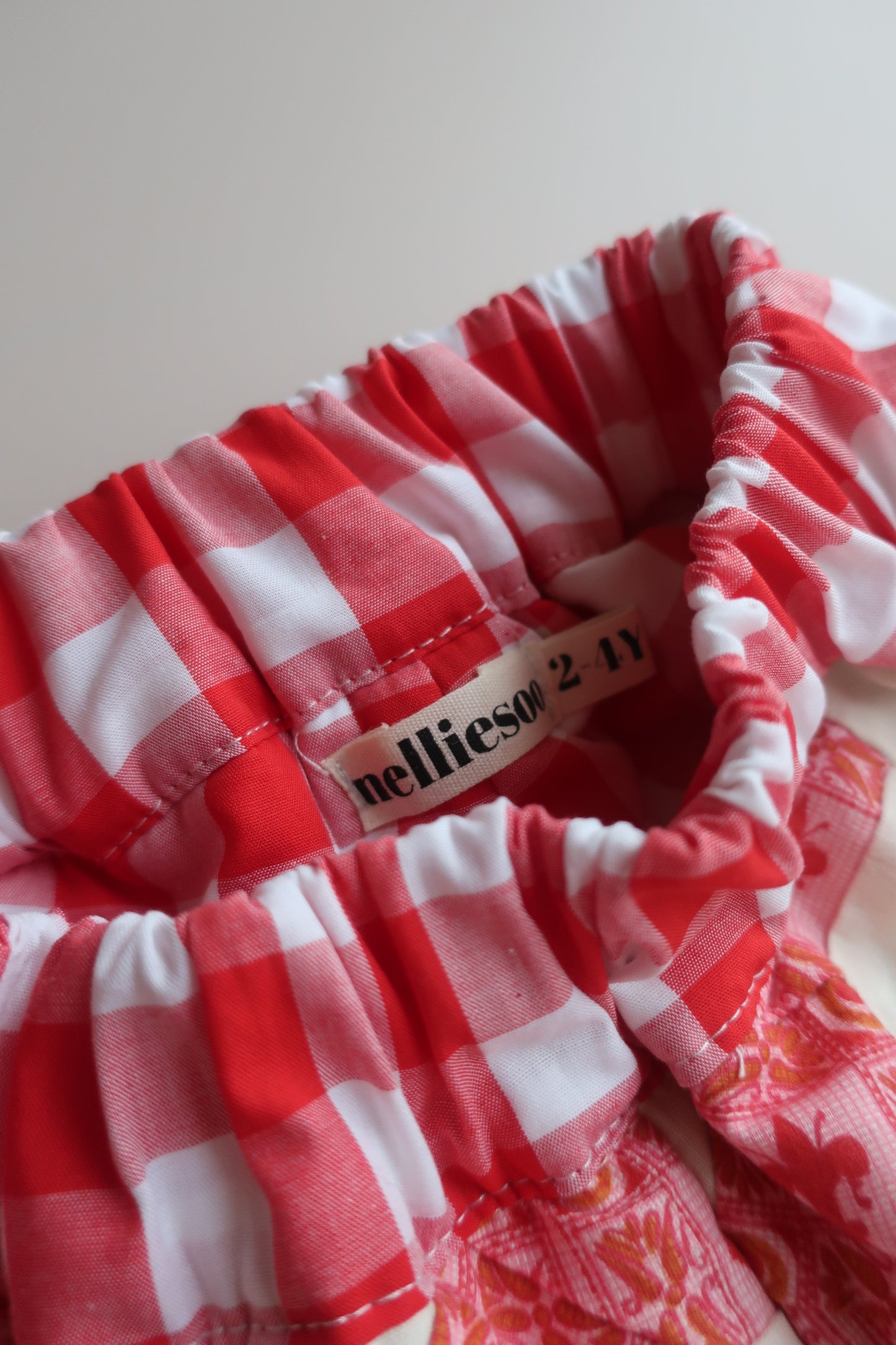 Quilt pants/Red Check