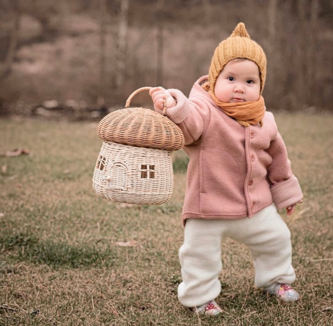 Boiled Wool Jacket/rose