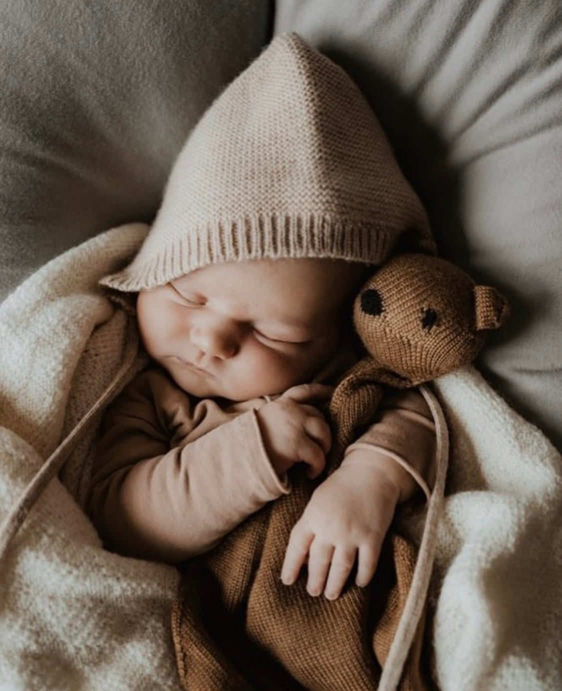 Woollen Baby Blanket/natural