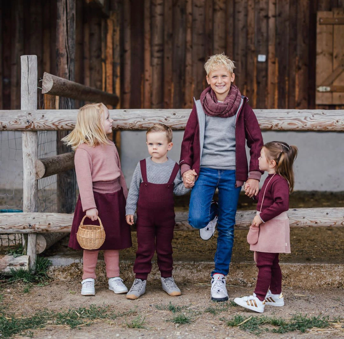 Knitted Trousers/cassis