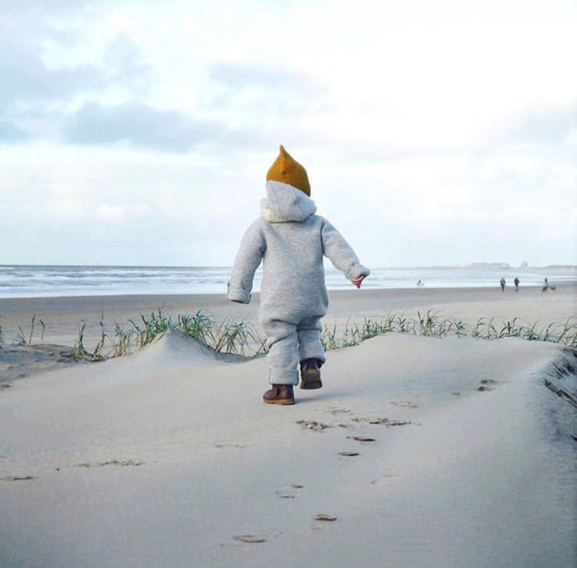 Boiled Wool Overall/grey