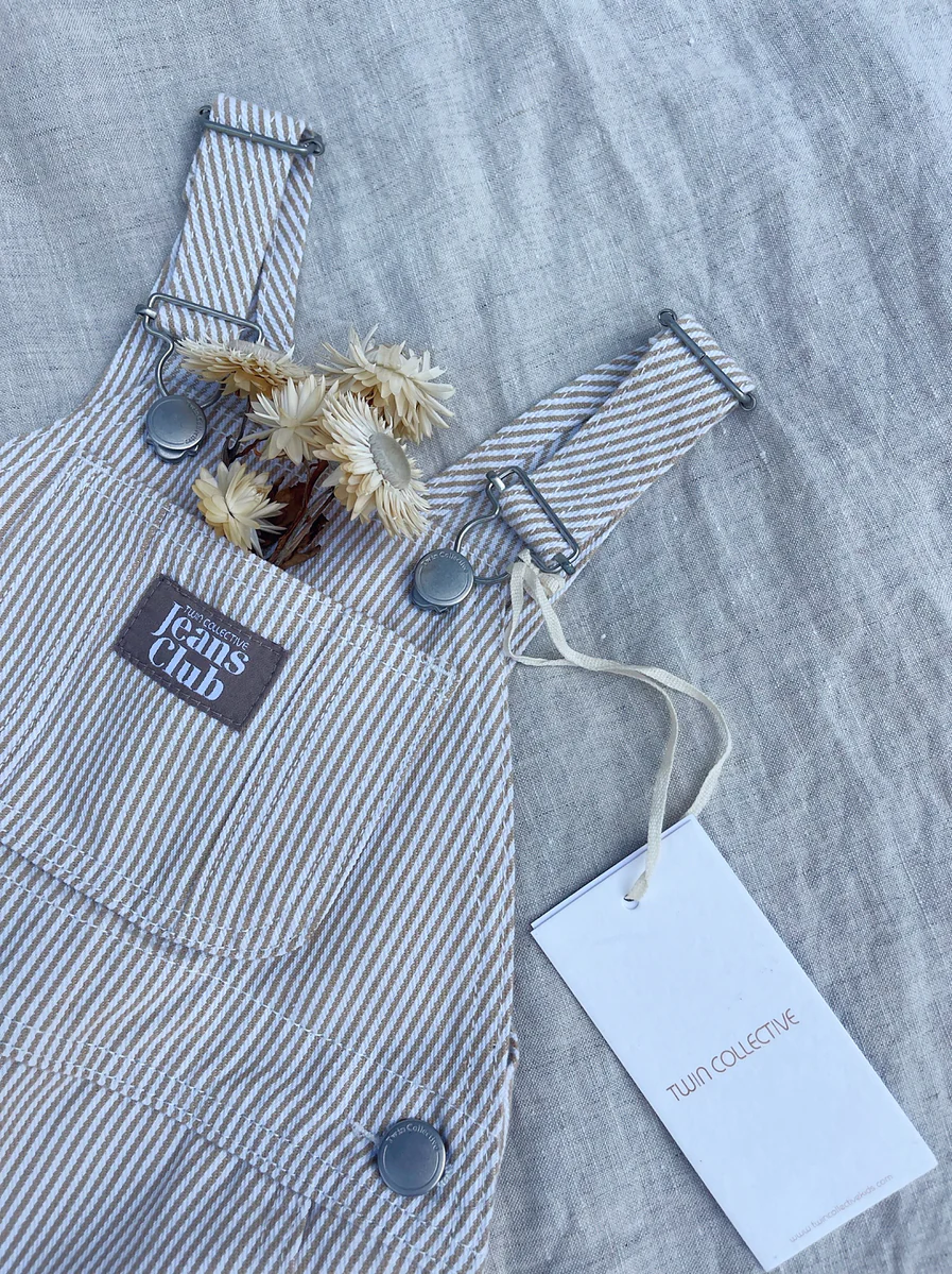 Parklife Shortall - Beige Stripe