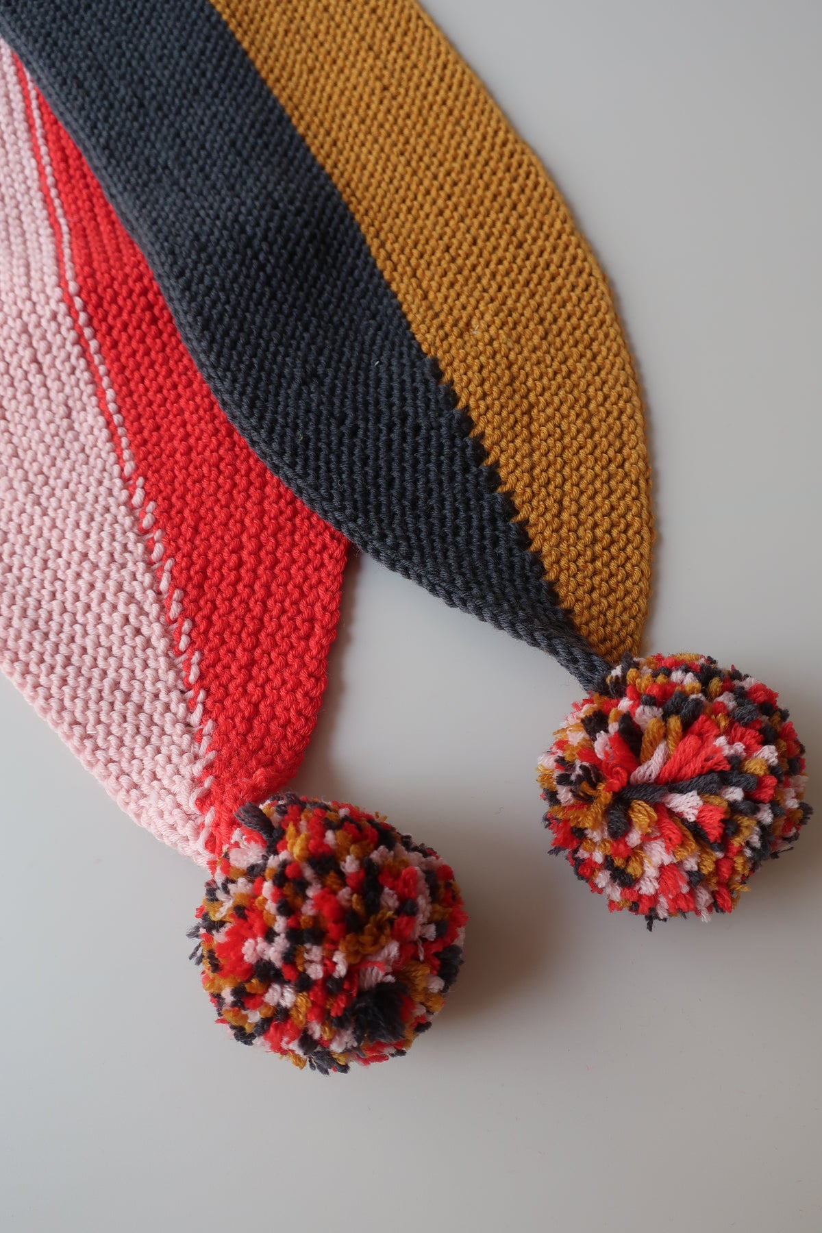Lina Scarf/Caramel/Rose