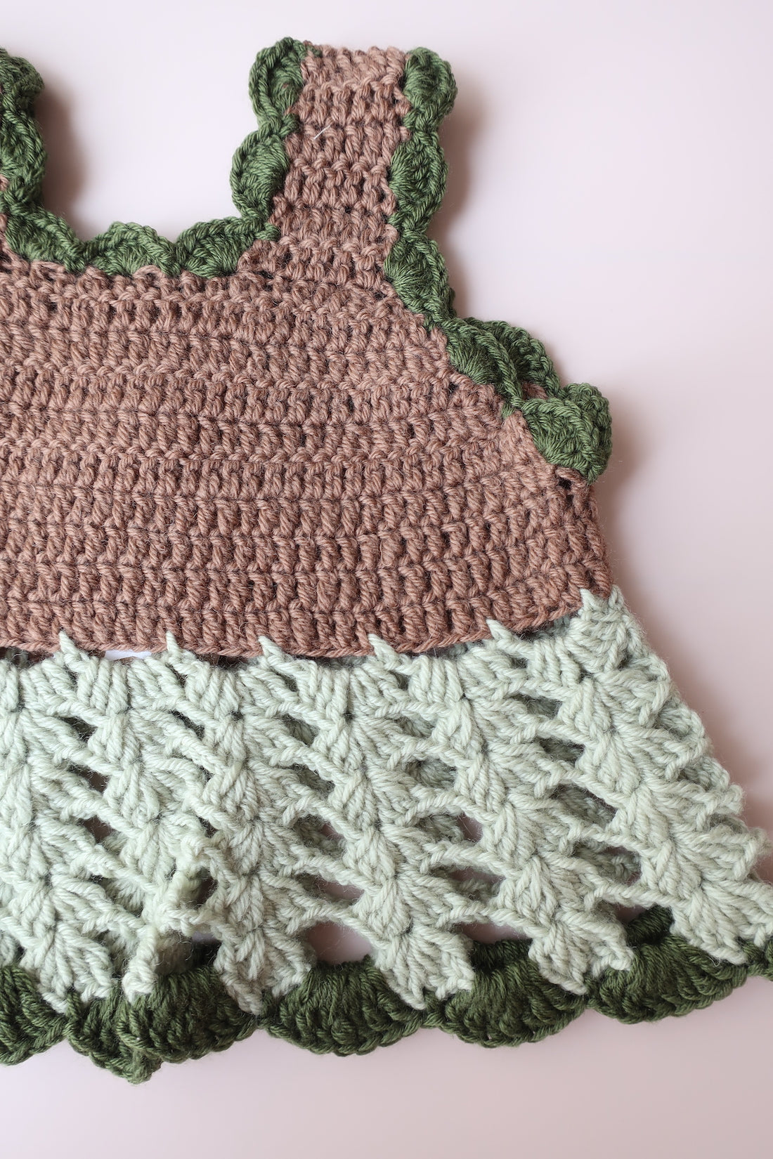 Peplum Top MEI/Olive/Green Pattern