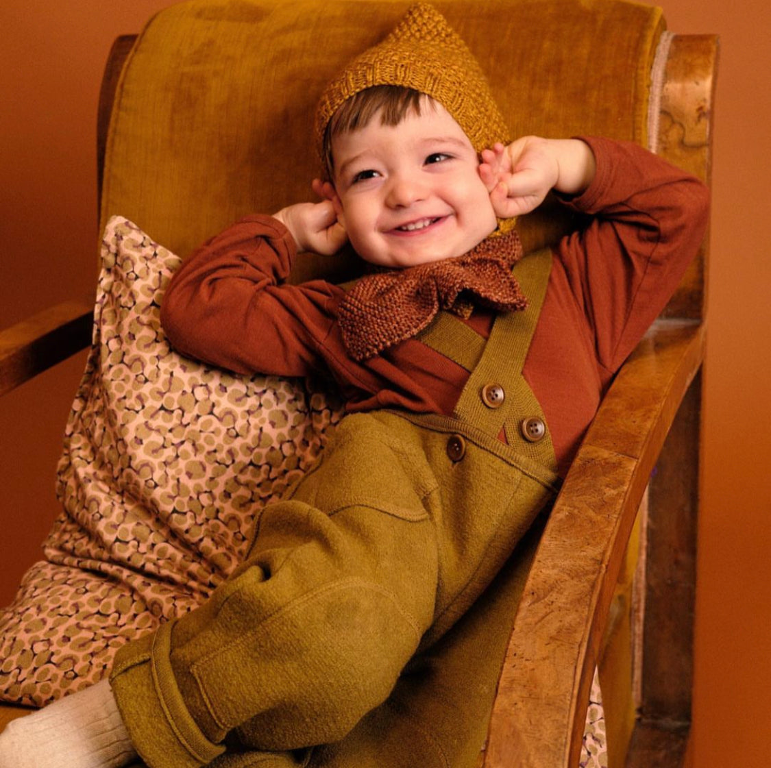 Scarf for Littles/Rust Confetti