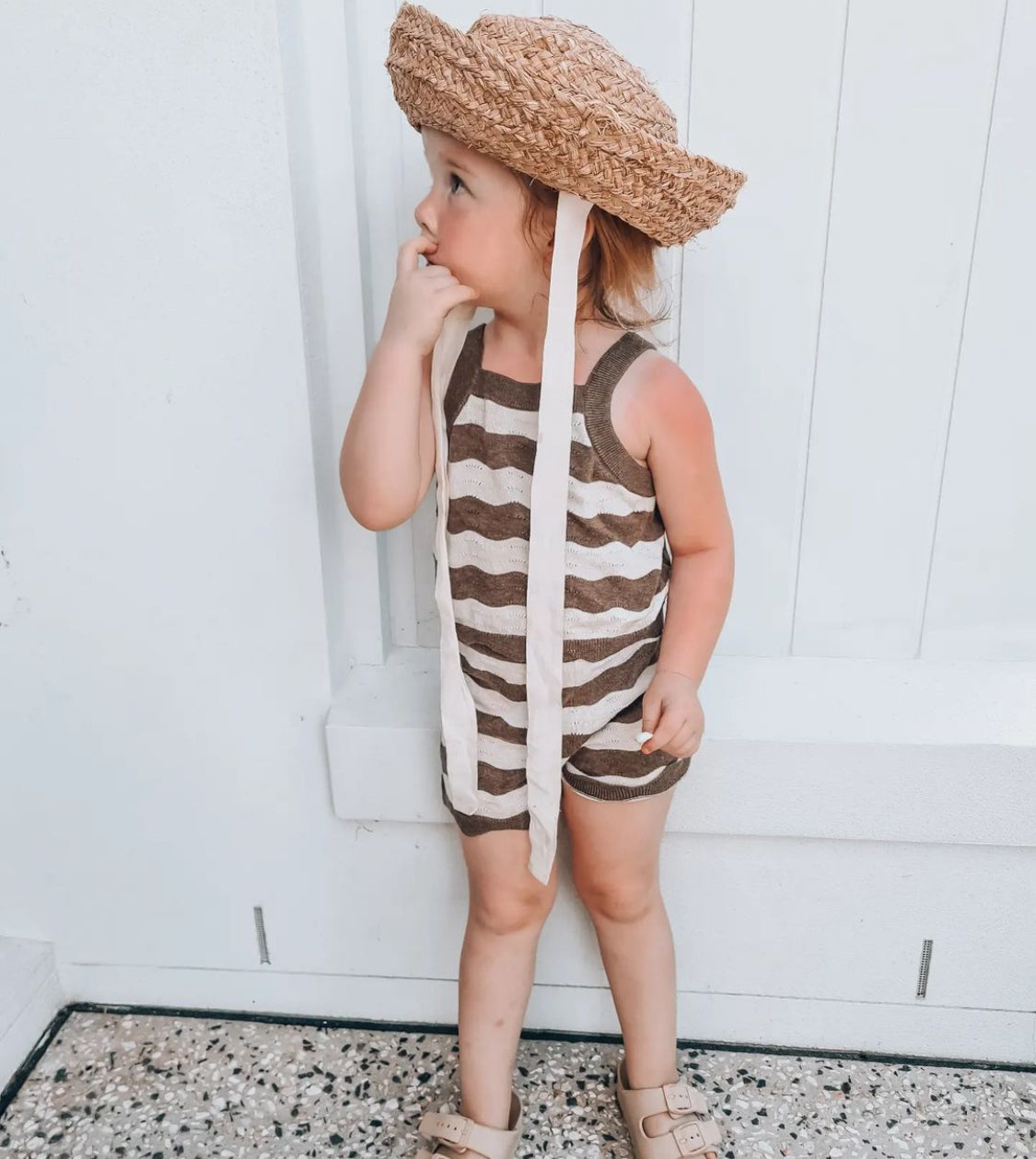 Summer Knit Shorts - Mud/Milk
