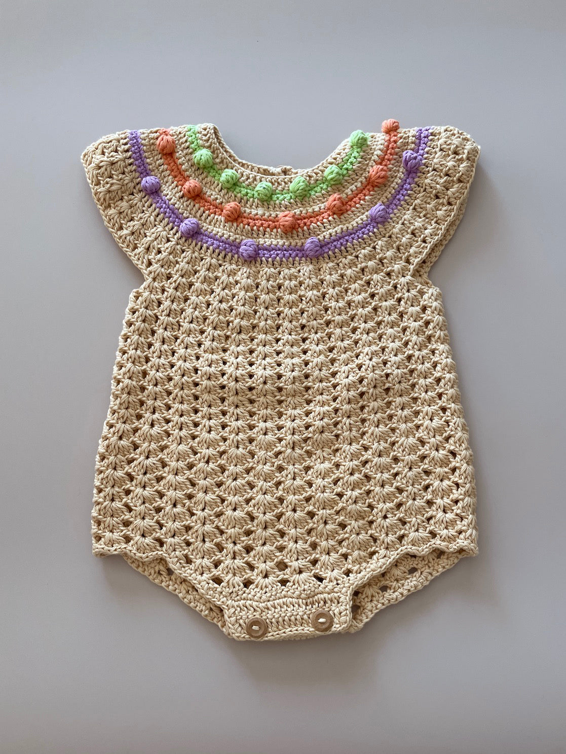 【送料無料】Celine Romper/Latte