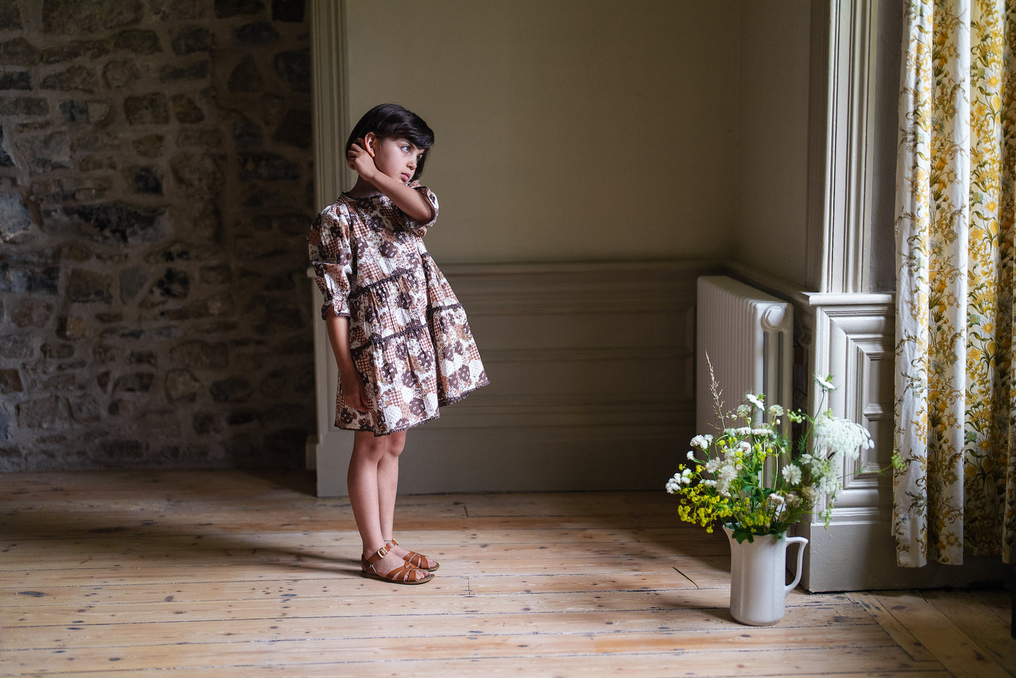 Esme Dress Patchwork Print
