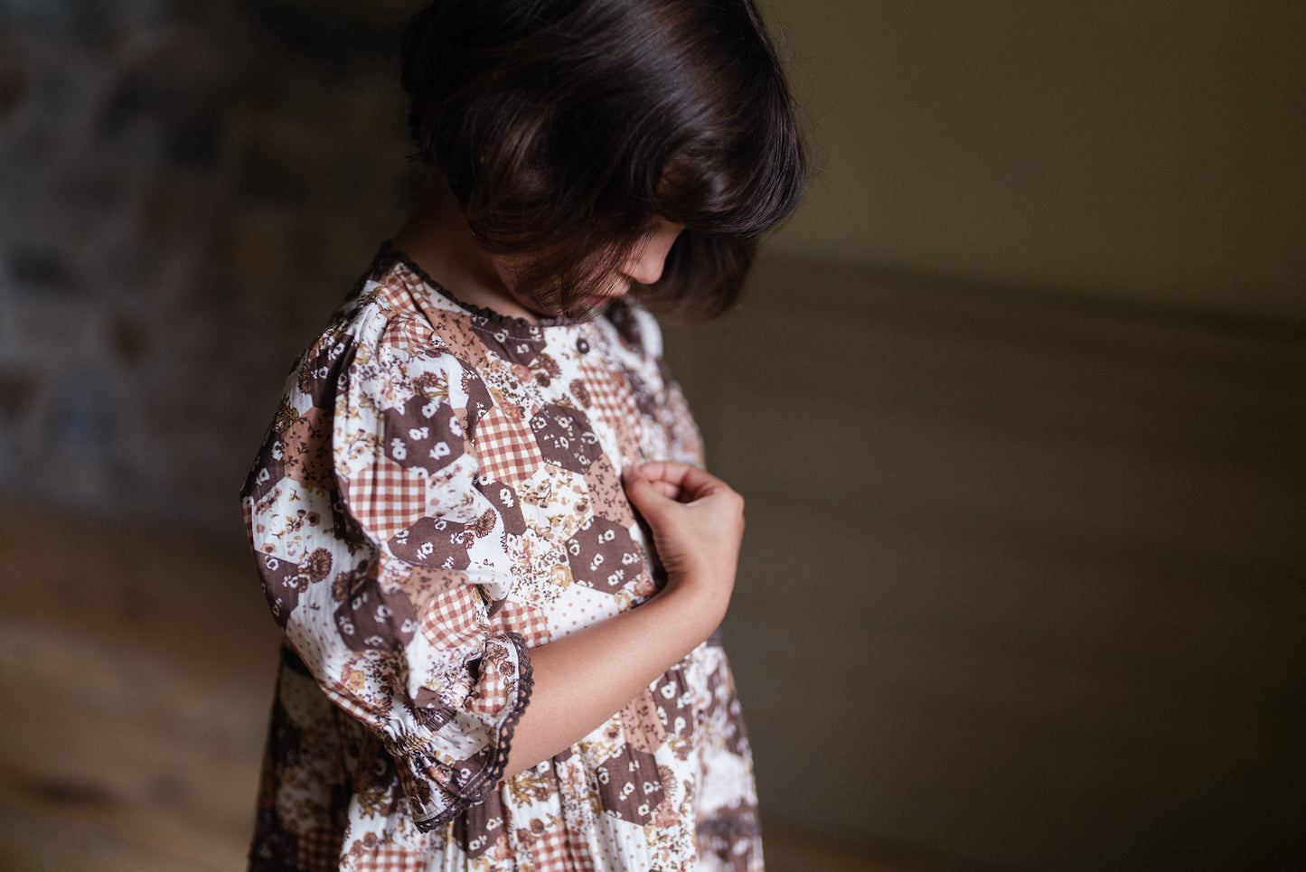 Esme Dress Patchwork Print