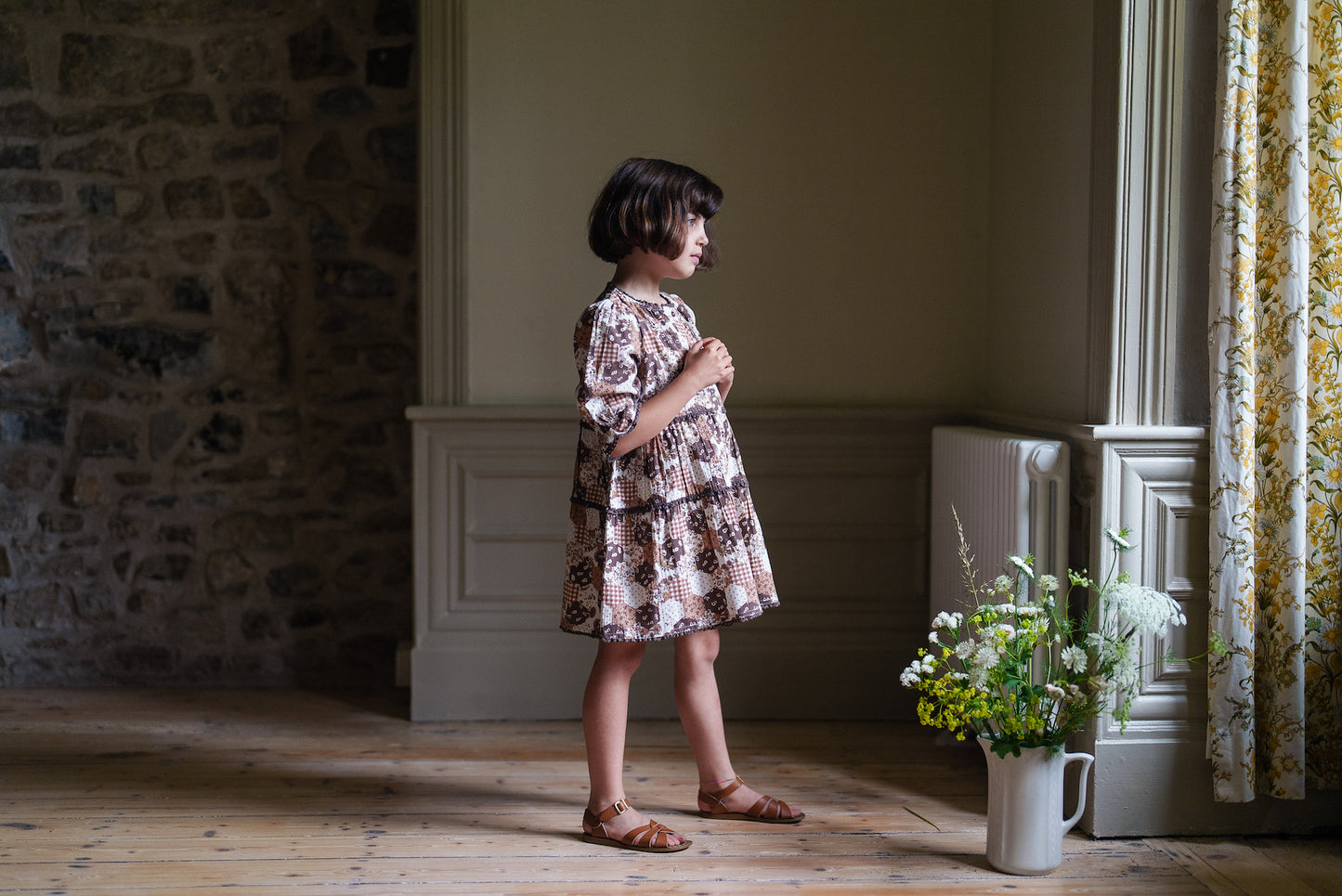 Esme Dress Patchwork Print