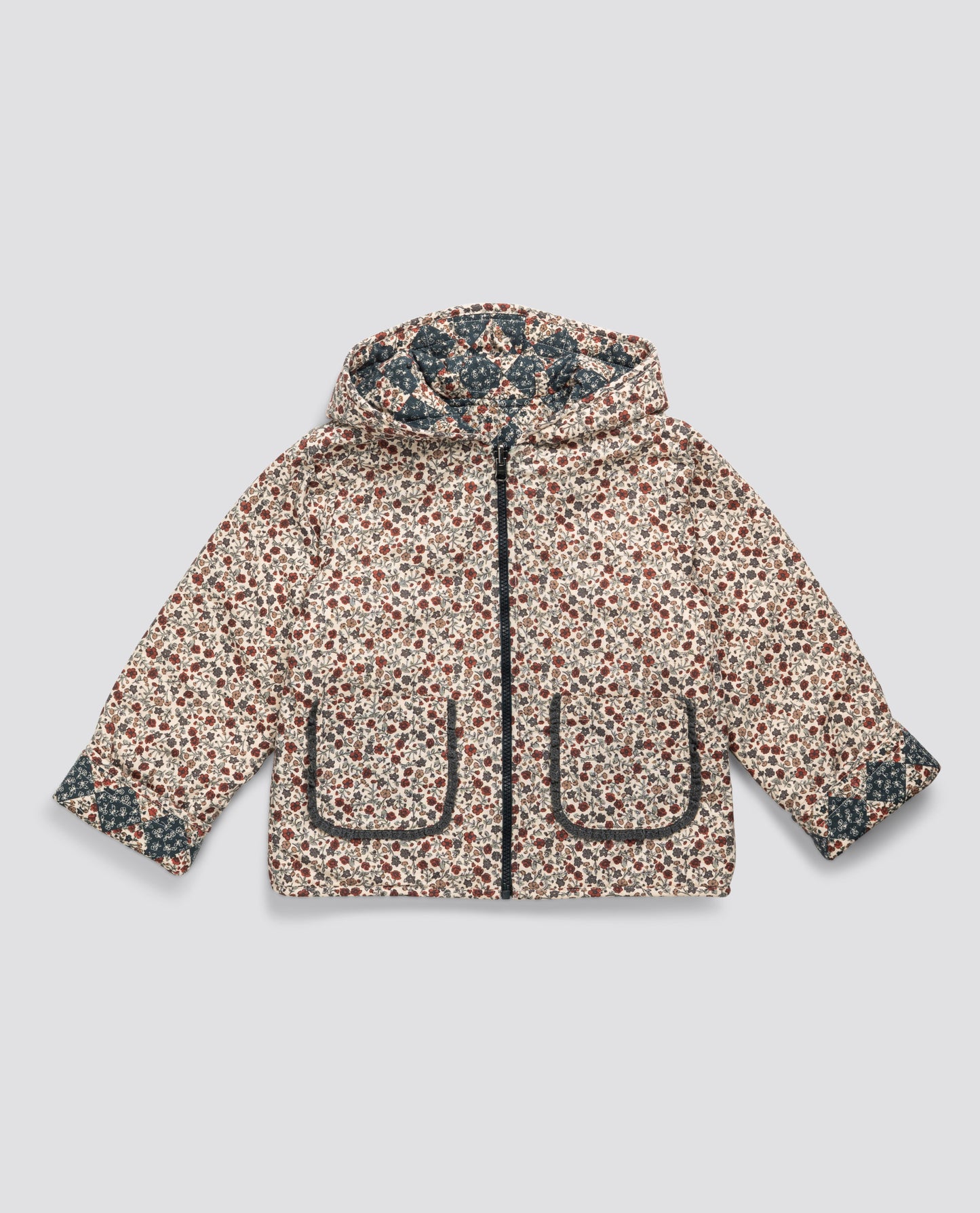 Jojo Reversible Jacket Harelquin Floral