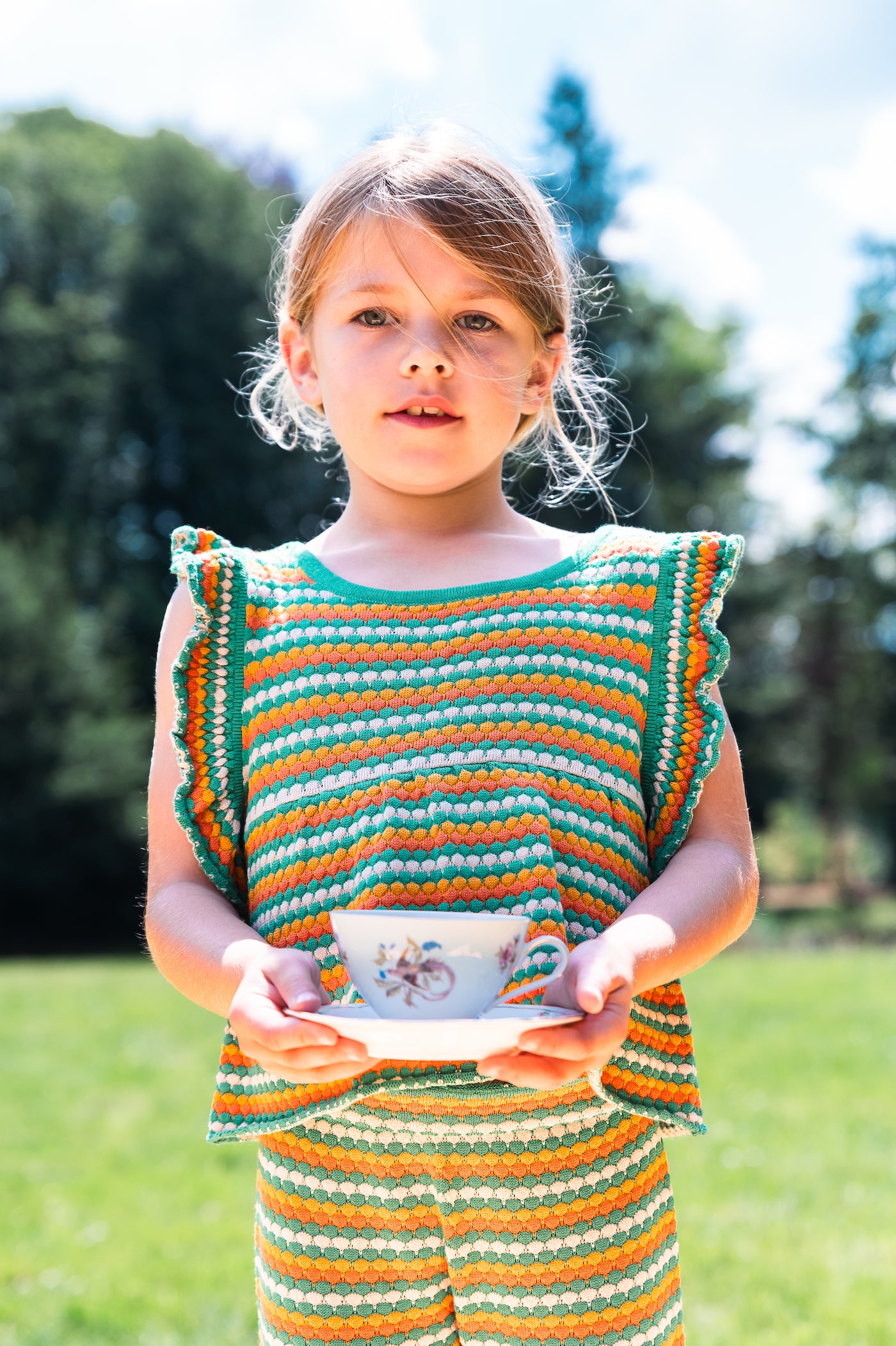 BUBBLE BLOUSE/GREEN