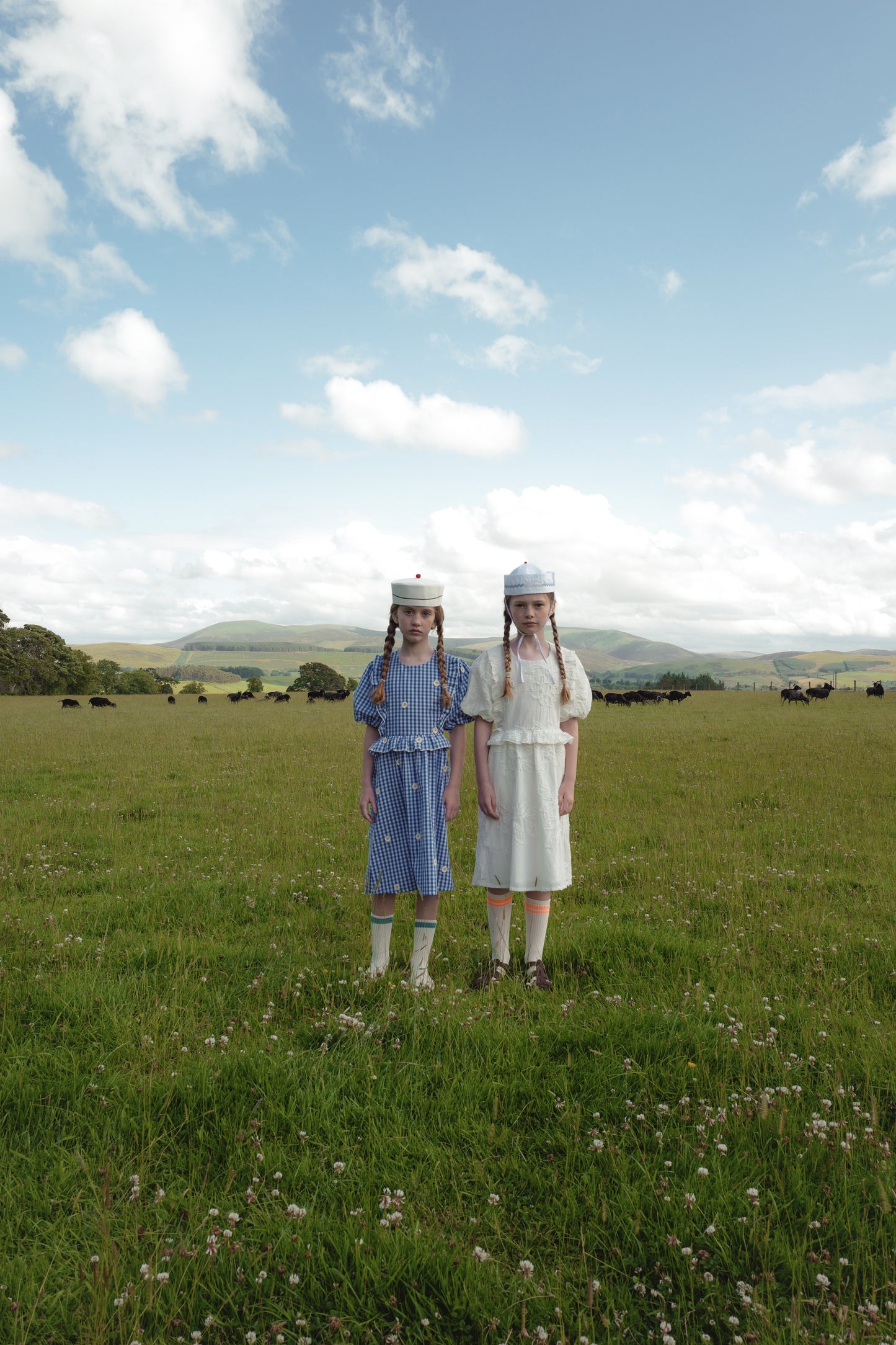 【Only 1 left】WHITE FLOWERS DRESS/OFF WHITE