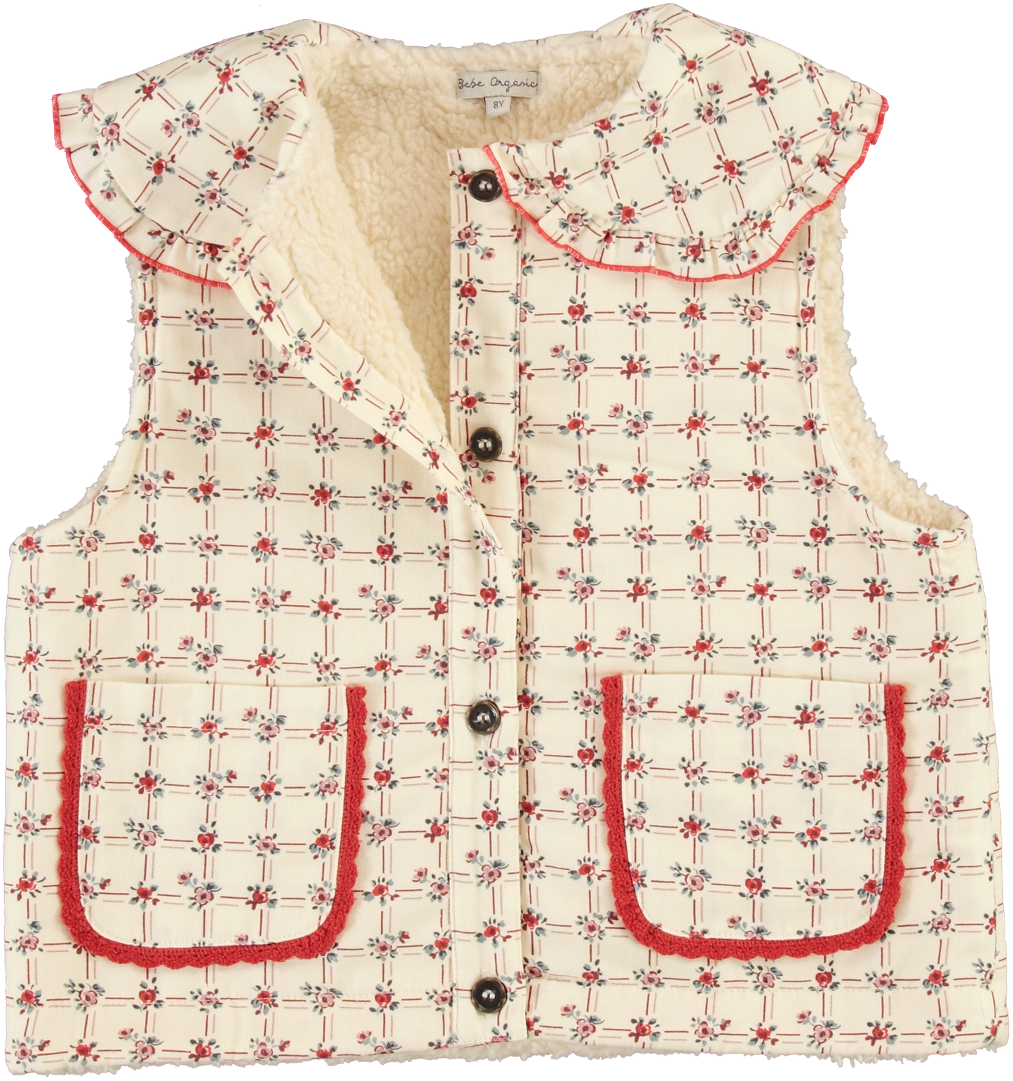 LISSY VEST/GEOMETRIC ROSES