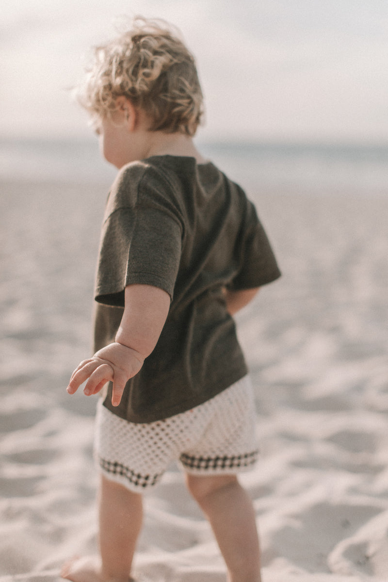 Hand Crochet Shorts - Coconut