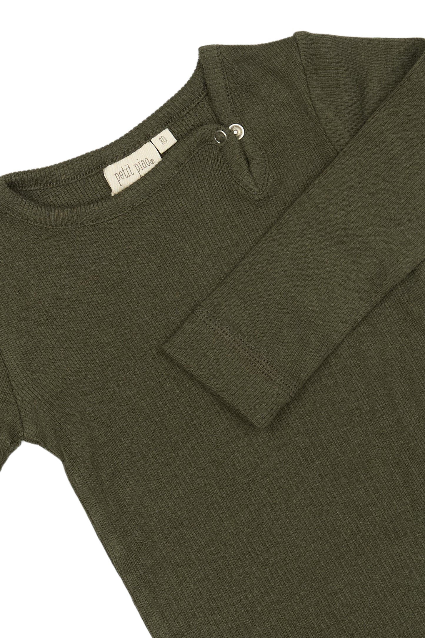 Baby Body L/S Modal/Green Leaf