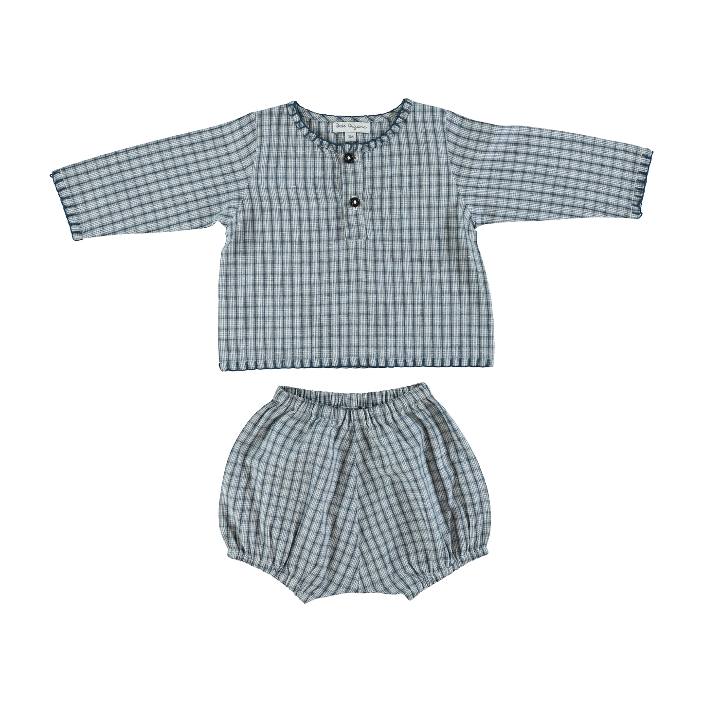 Rigel Baby Set/Blue Check