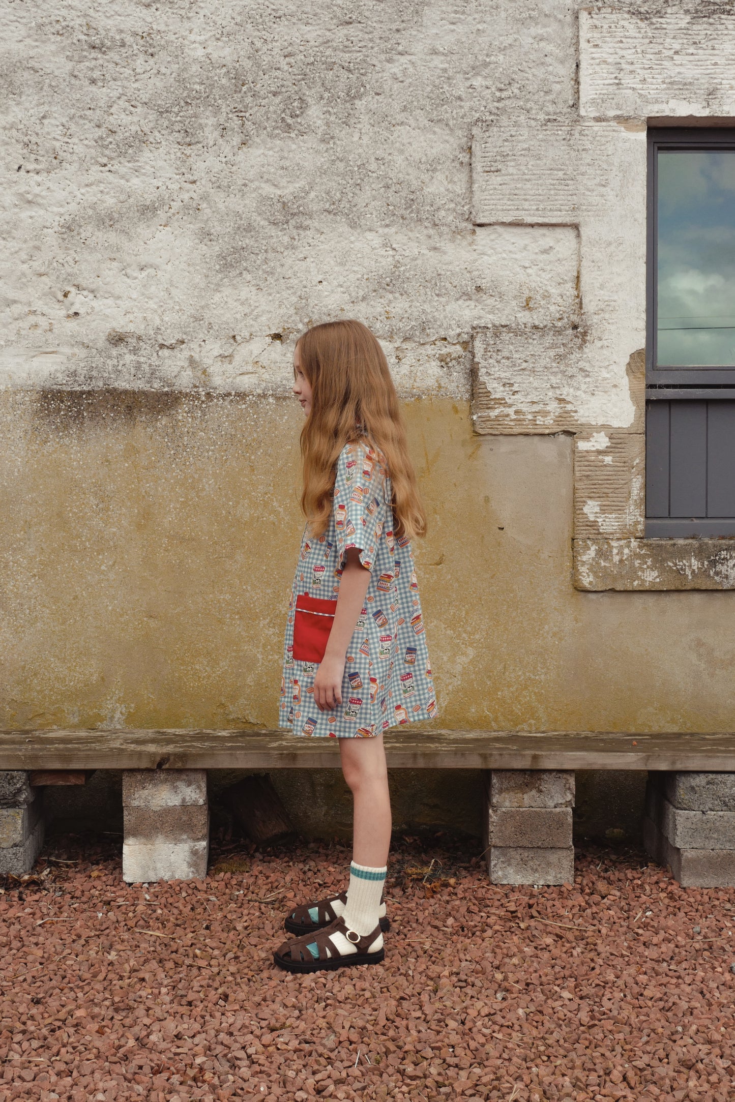 【2-3Y Only 1 left】BREAKFAST DRESS/BLUE