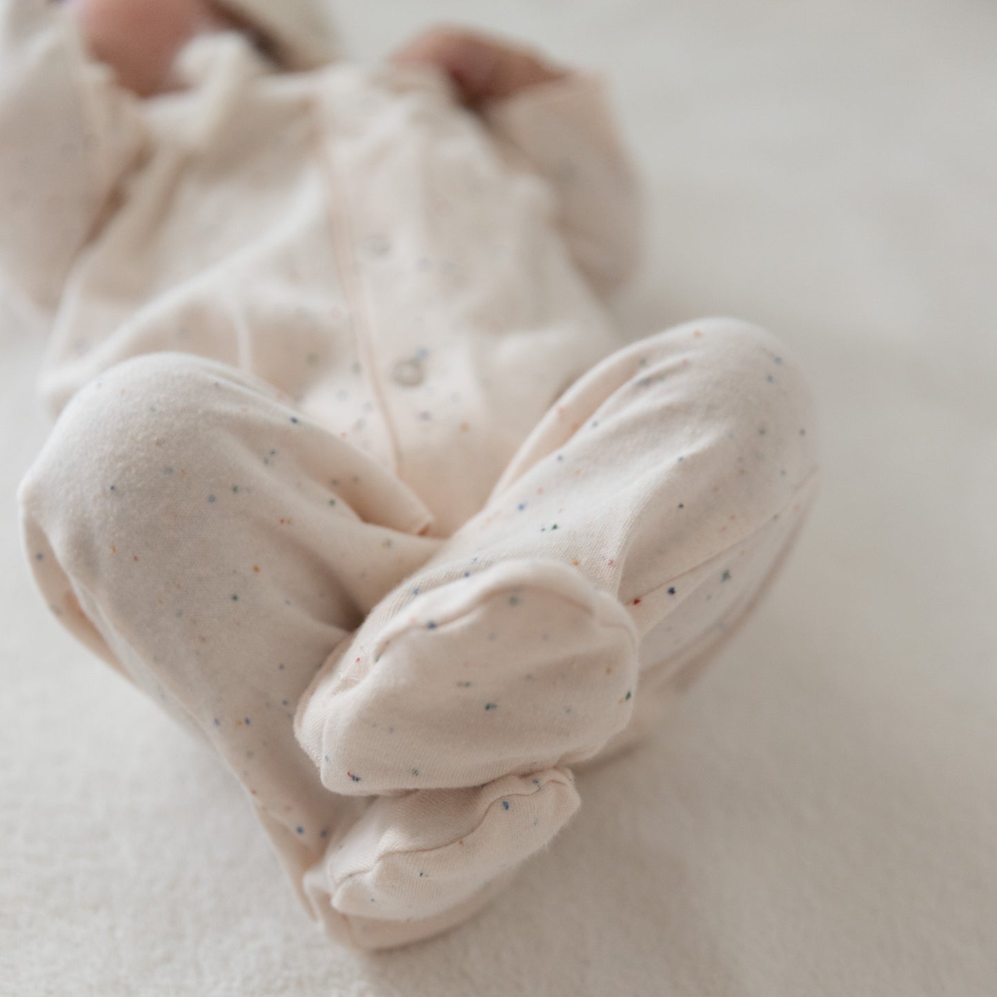Organic Baby Onesie/IVORY PINK