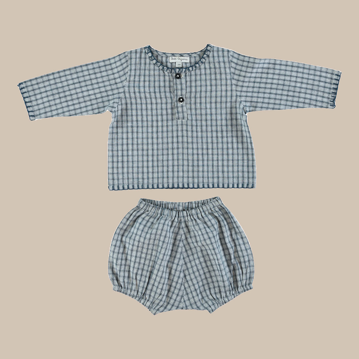 Rigel Baby Set/Blue Check
