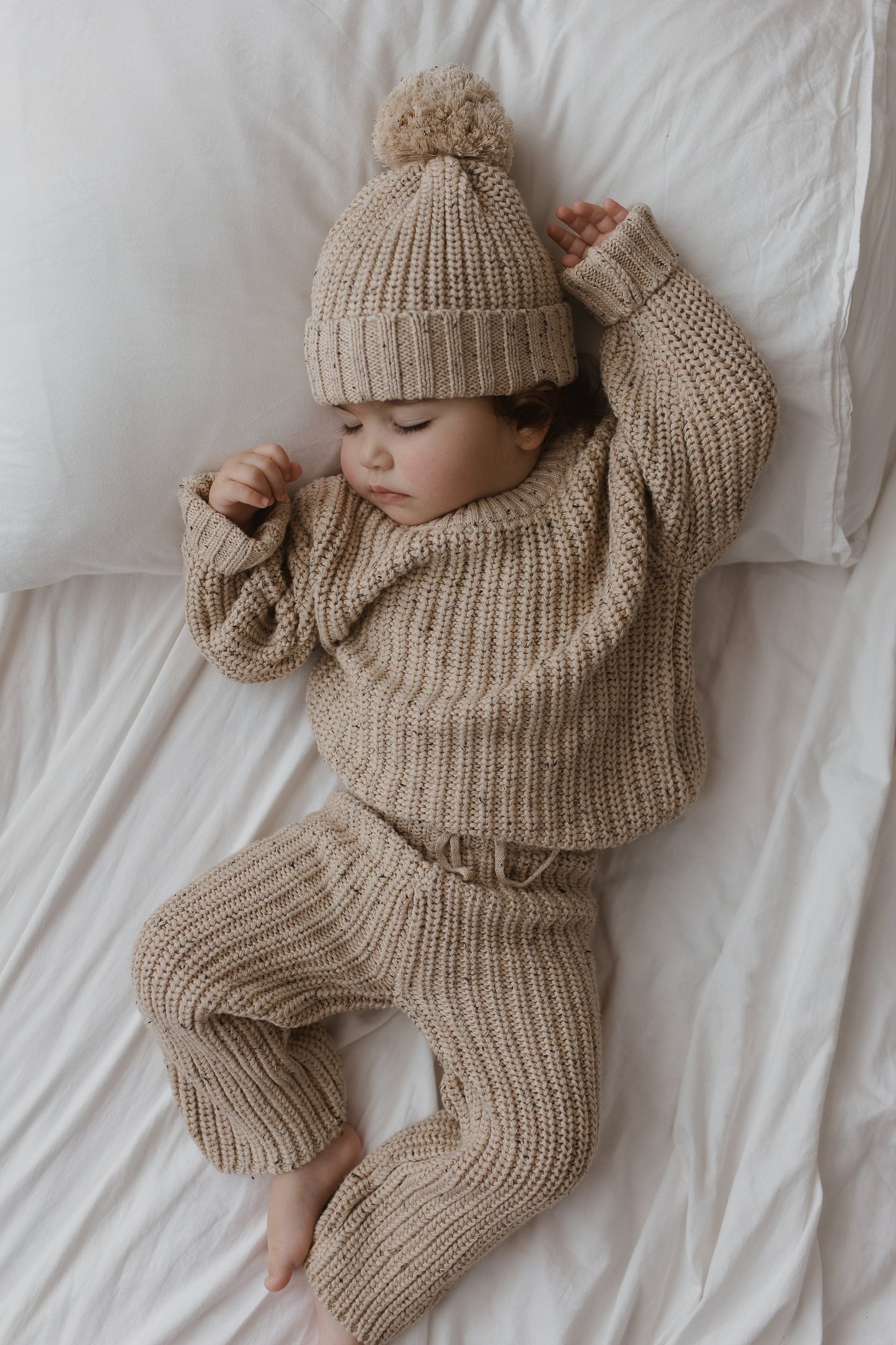 Chunky Sweater/Sand speckled