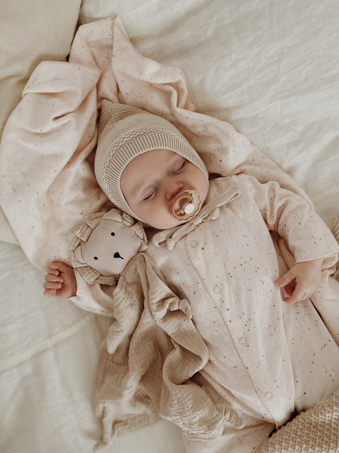 Organic Baby Onesie/IVORY PINK