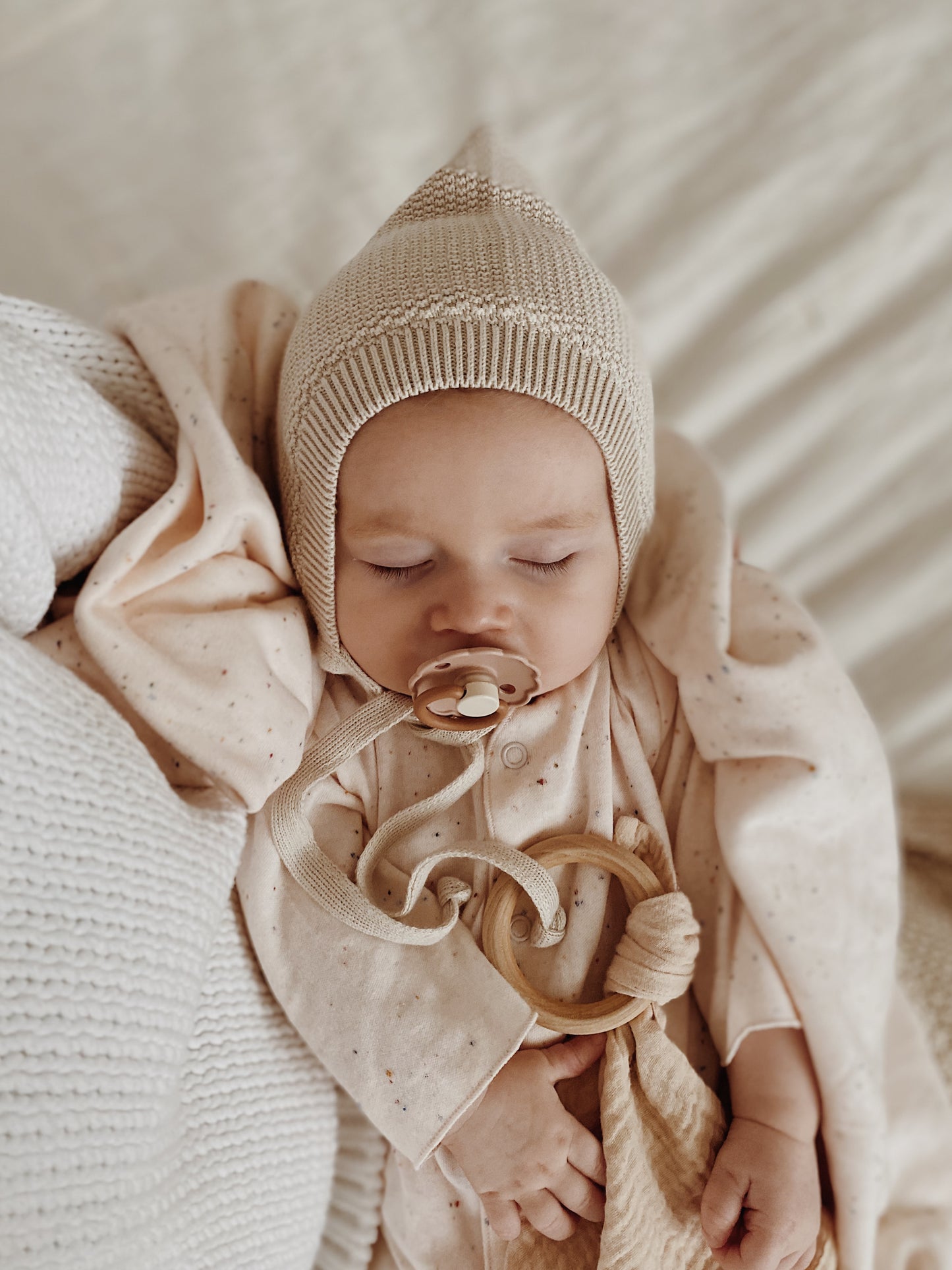 Organic Baby Onesie/IVORY PINK