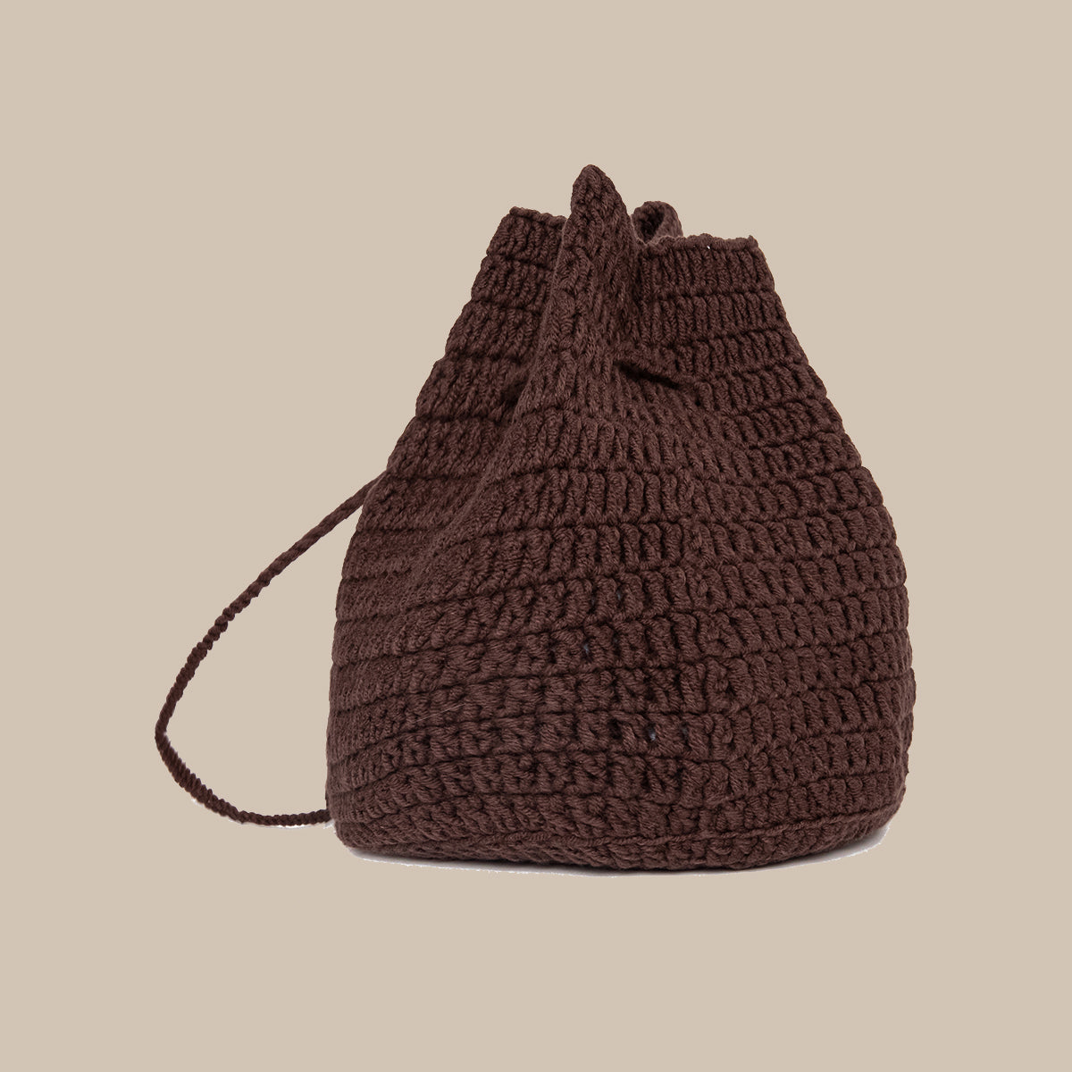 CROCHET BAG/CHOCO