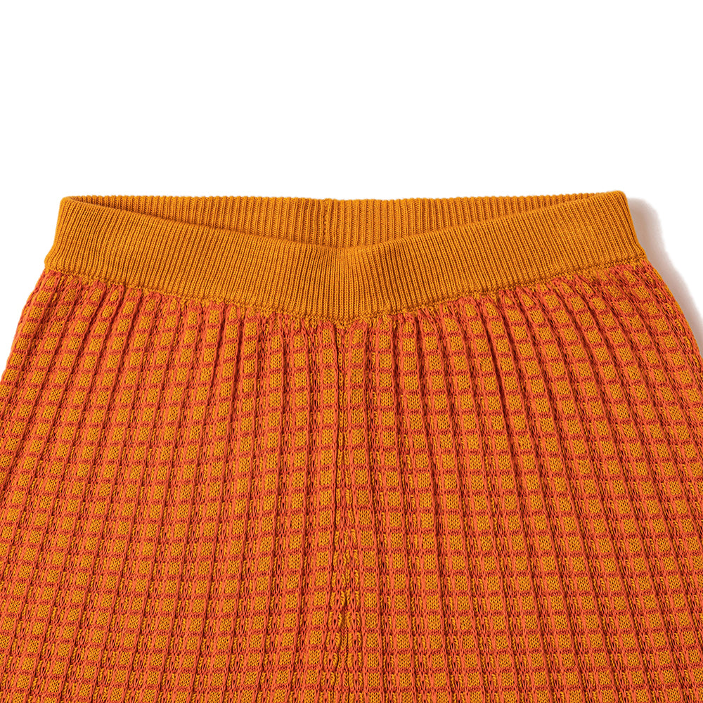 WIDE LEG TROUSERS (ANKLE LENGTH)/ORANGE/MUSTARD