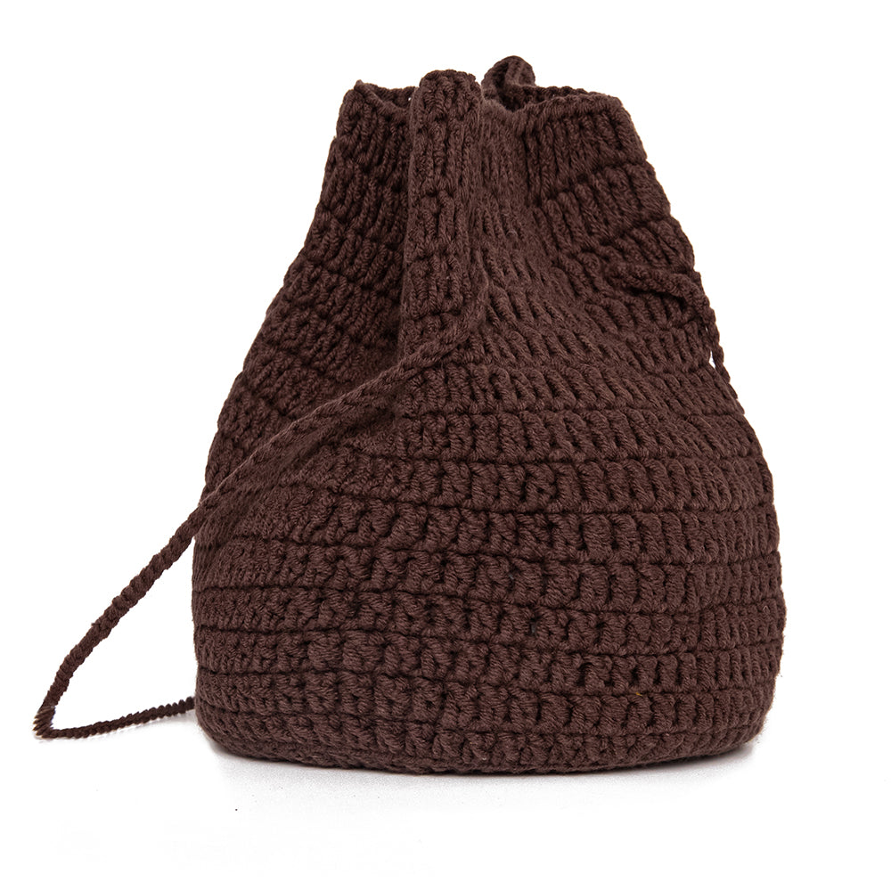 CROCHET BAG/CHOCO
