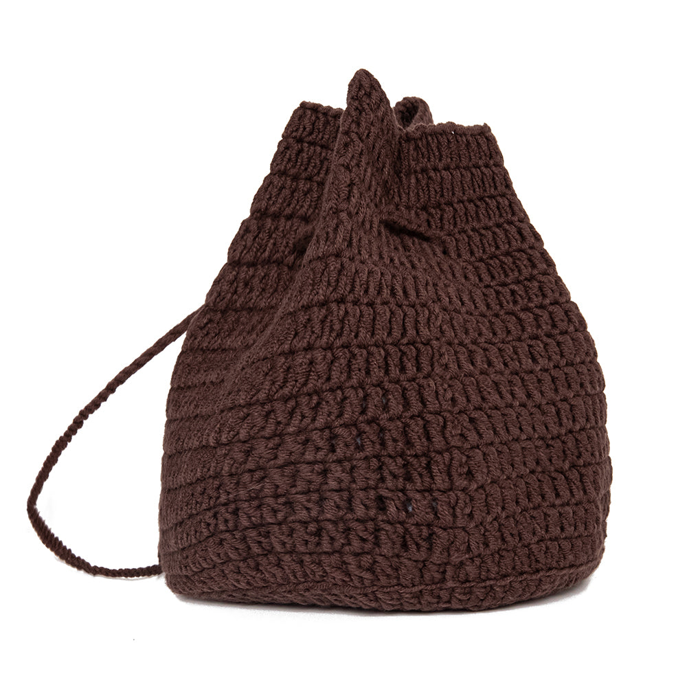 CROCHET BAG/CHOCO
