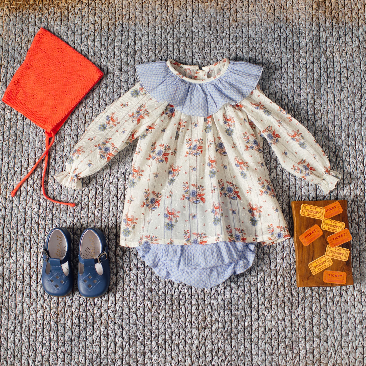 Cantina embroidery blouse&bloomer
