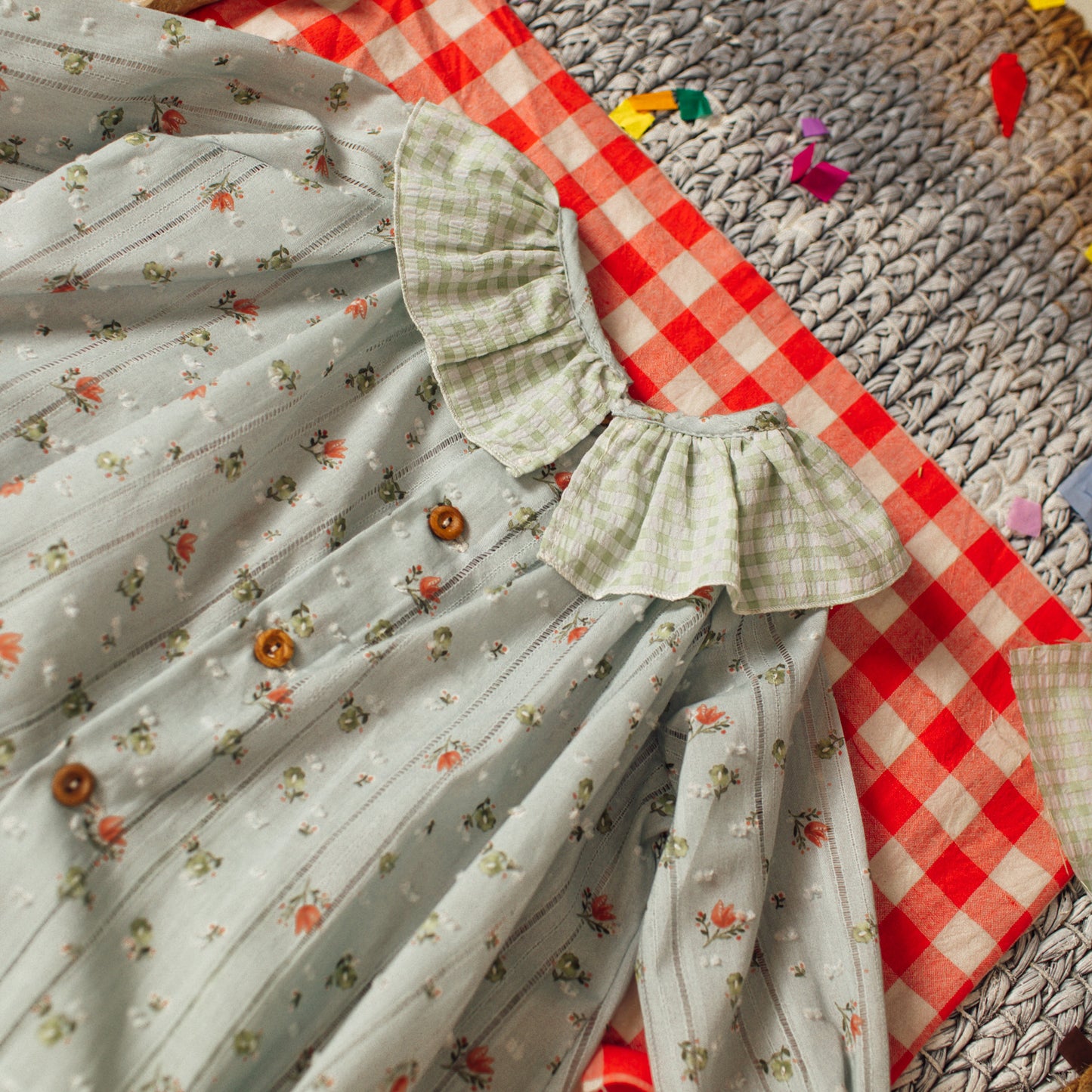 【Only 1 left】Vereda embroidery blouse&bloomer