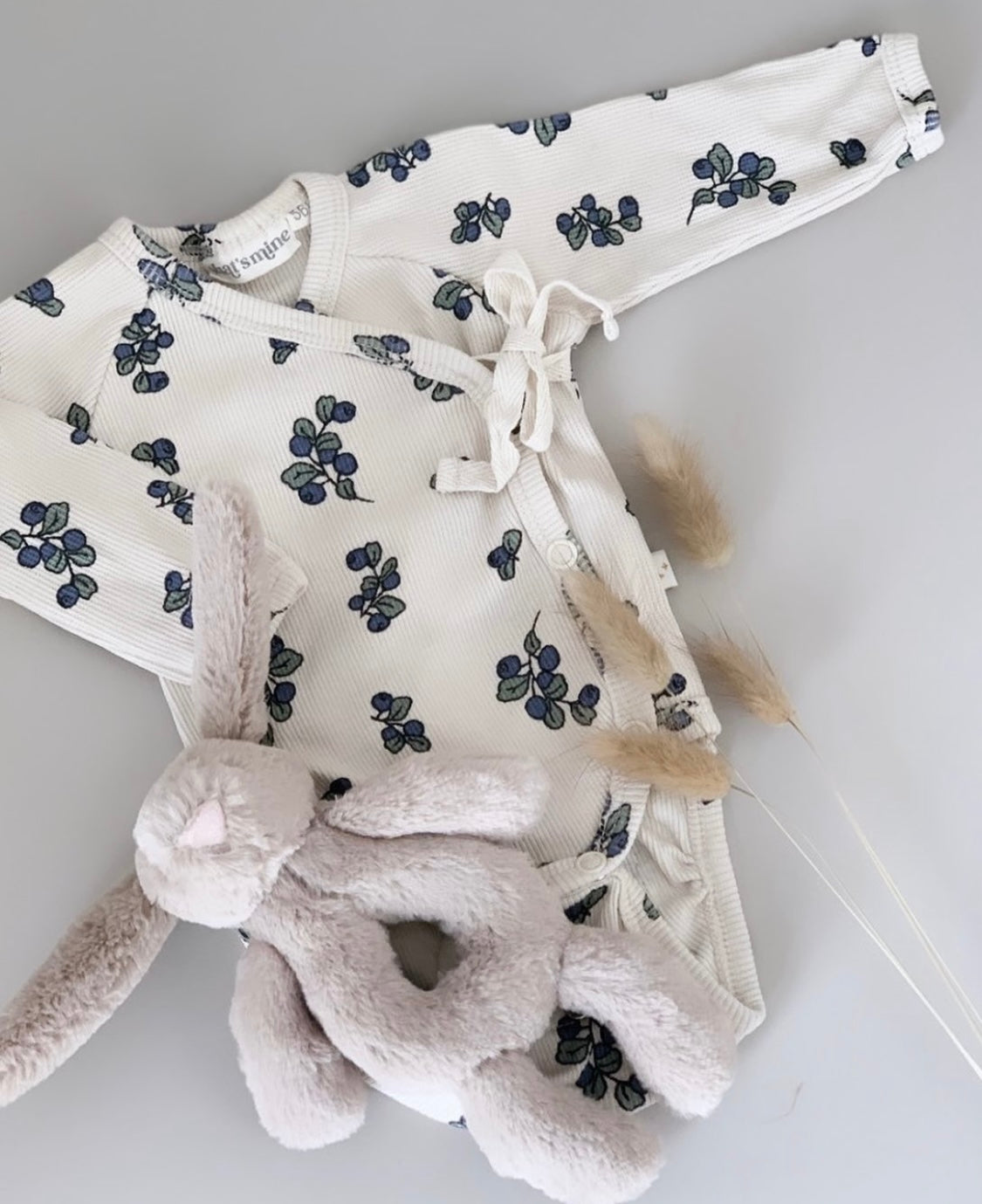 BICHETTE WRAP BABY BODYSTOCKING/Blueberry print