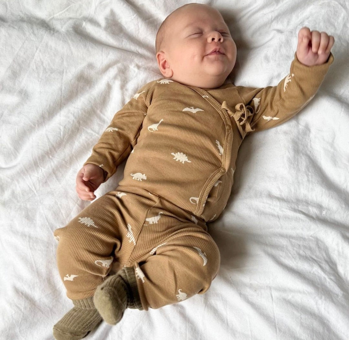 BICHETTE WRAP BABY BODYSTOCKING/Dinosaur kelp
