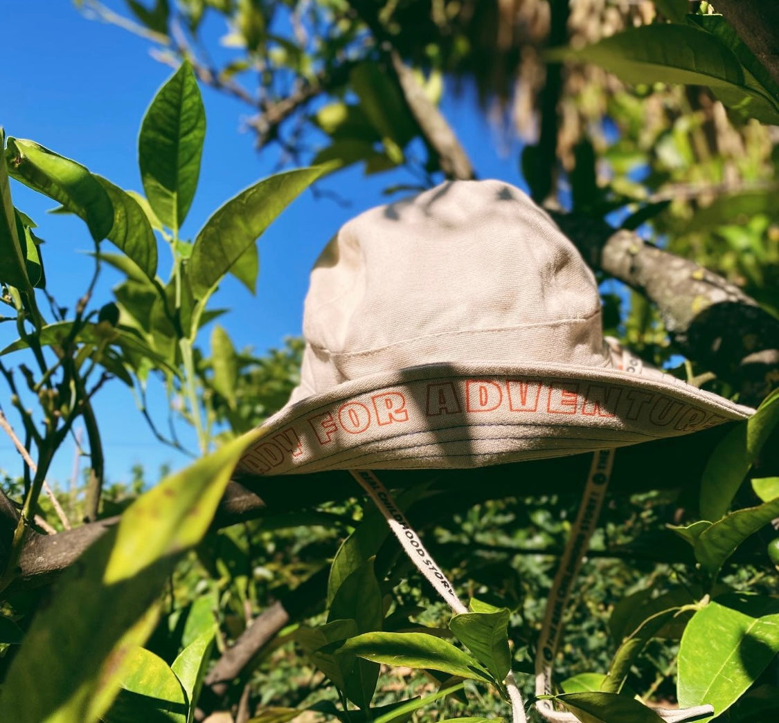 safari hat/carrot juice