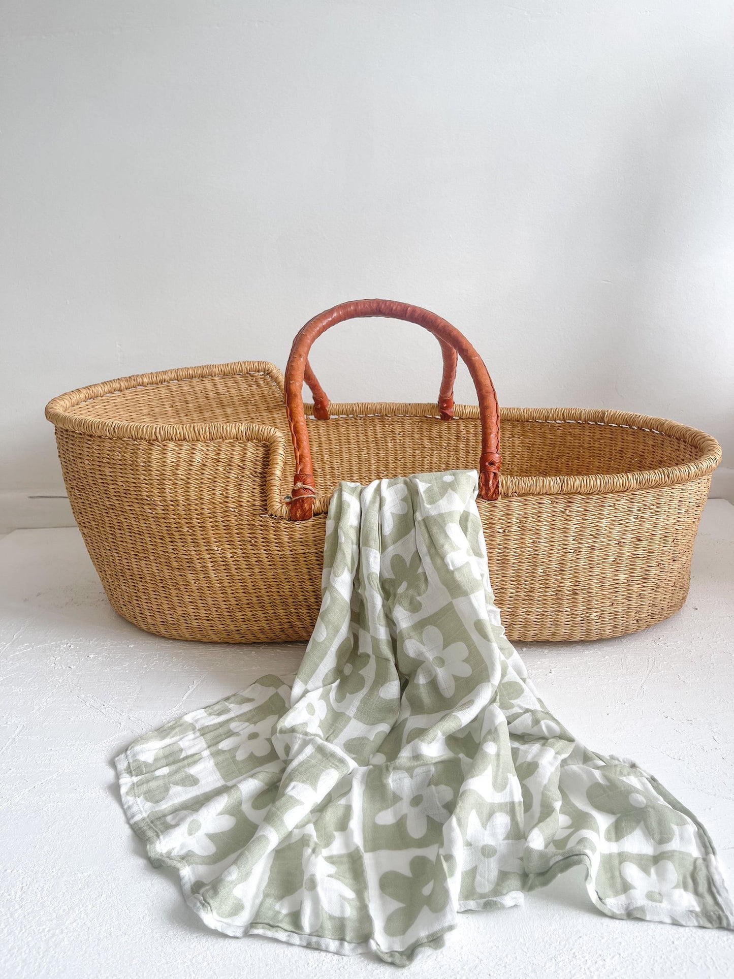 WRAP Bamboo Cotton /Sage Soli(swaddle 2BUY10%OFF)