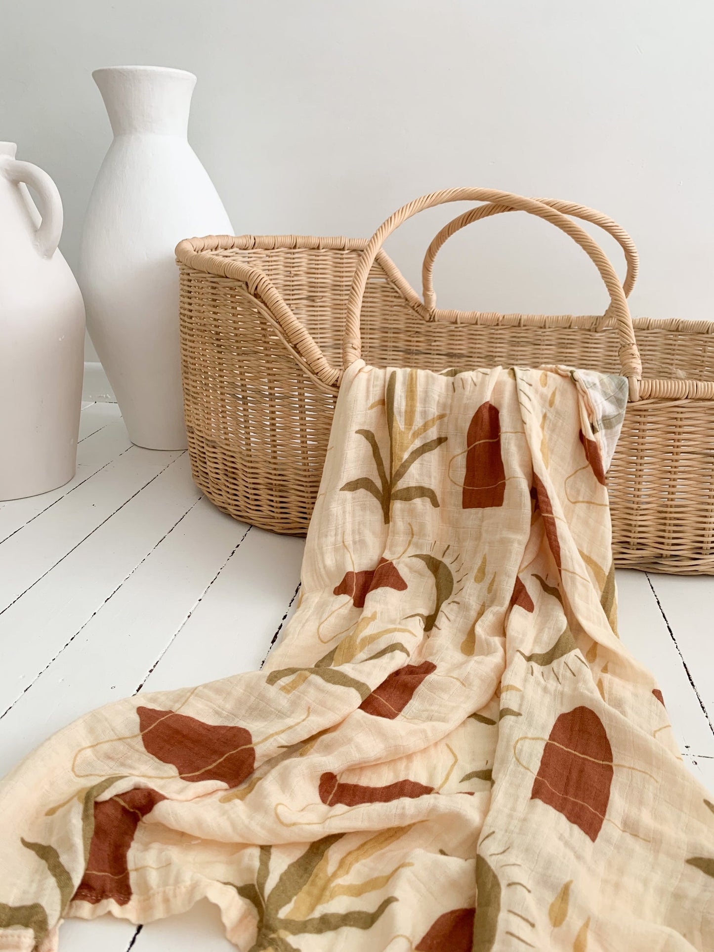 WRAP Bamboo Cotton /Scandi(swaddle 2BUY10%OFF)