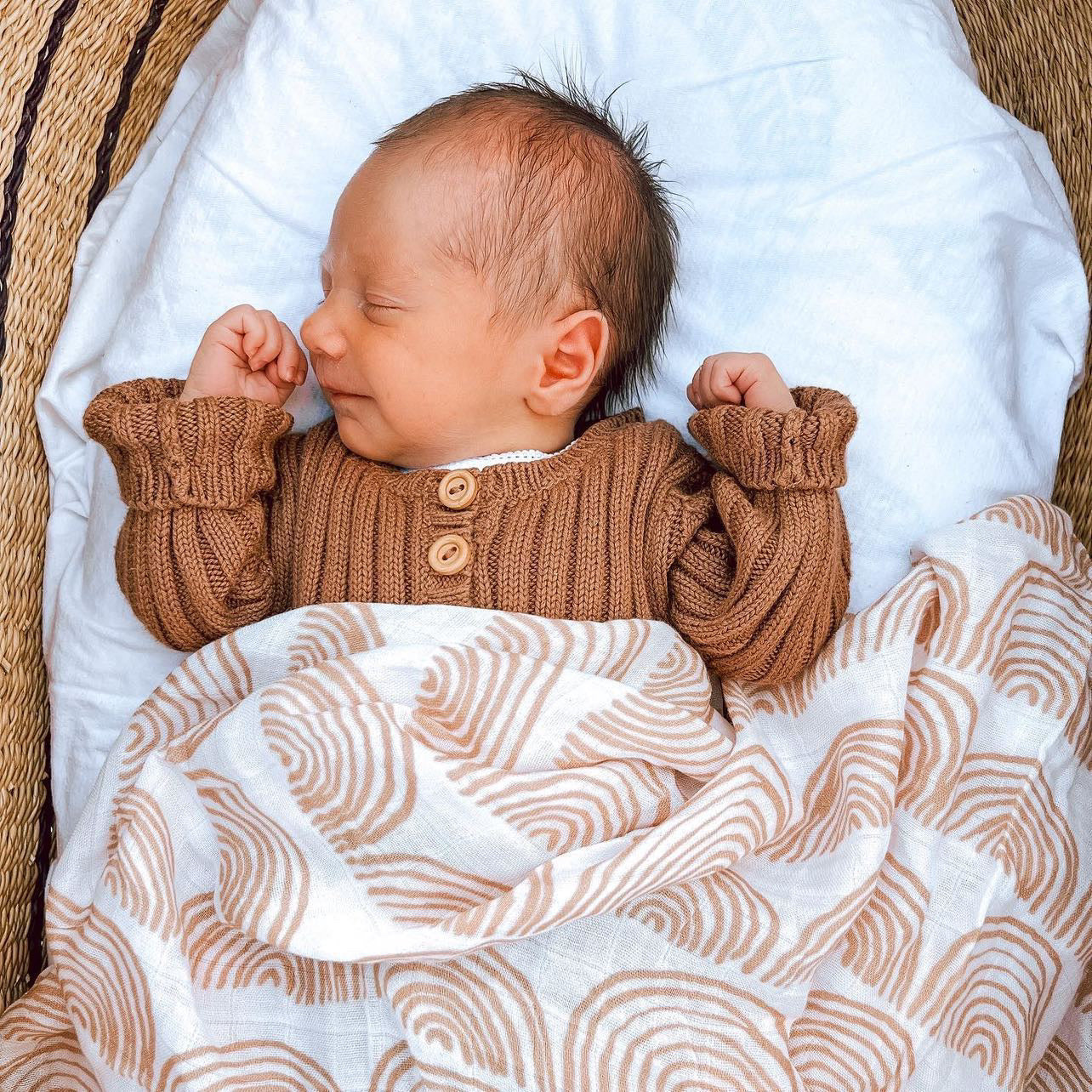 WRAP Bamboo Cotton /Nude Rainbow(swaddle 2BUY10%OFF)