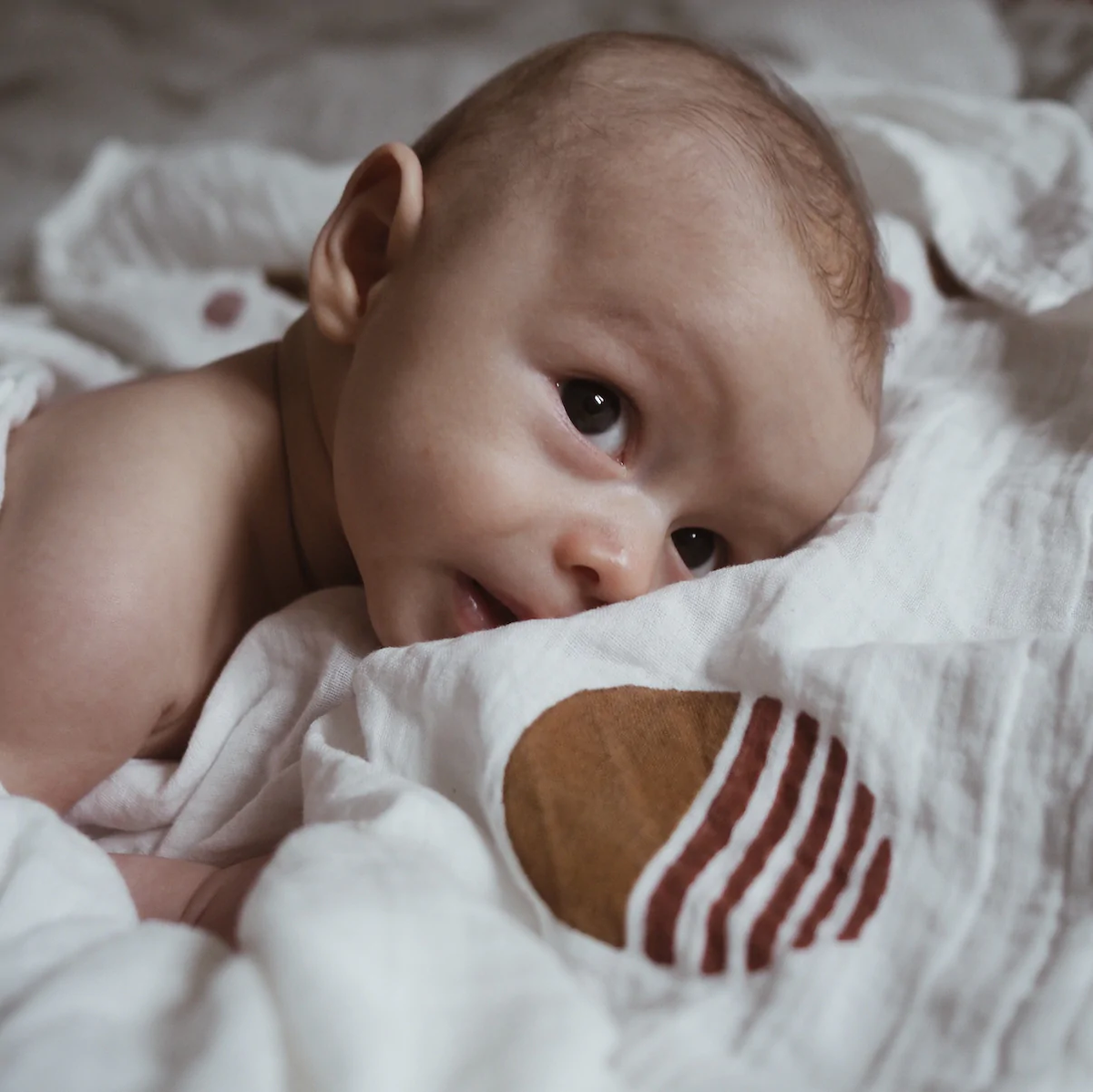 Extra large muslin wrap /Sunset(swaddle 2BUY10%OFF)